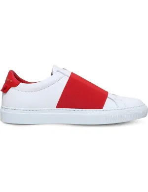 Givenchy Elastic Band Slip-On Sneaker Low White Red