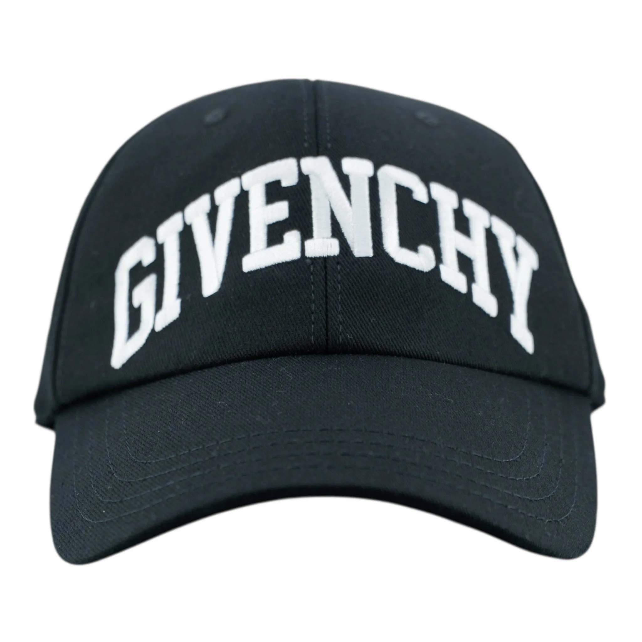 Givenchy Embroidered College Logo Hat Black White
