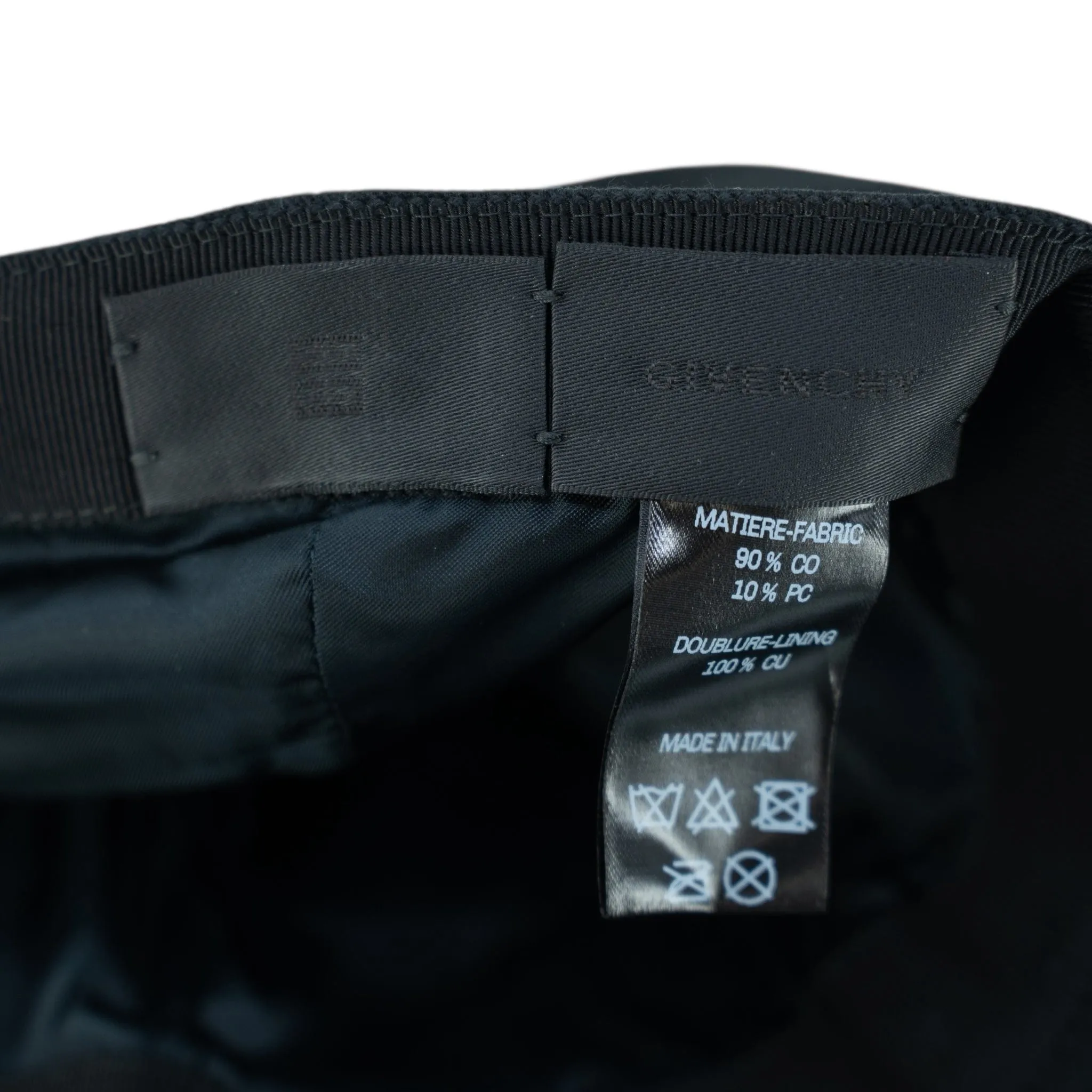 Givenchy Embroidered College Logo Hat Black White