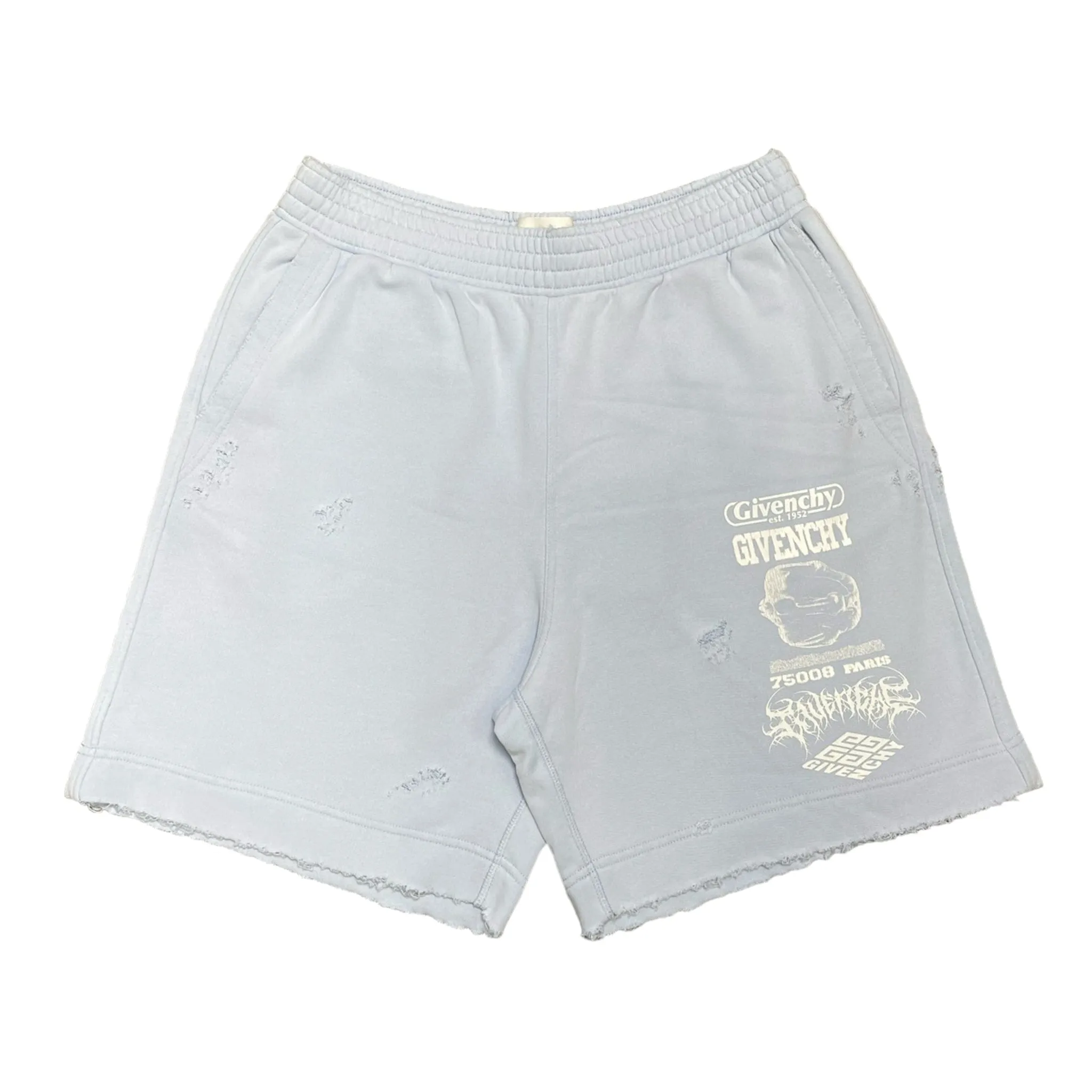 Givenchy New Board Sweatshorts Baby Blue