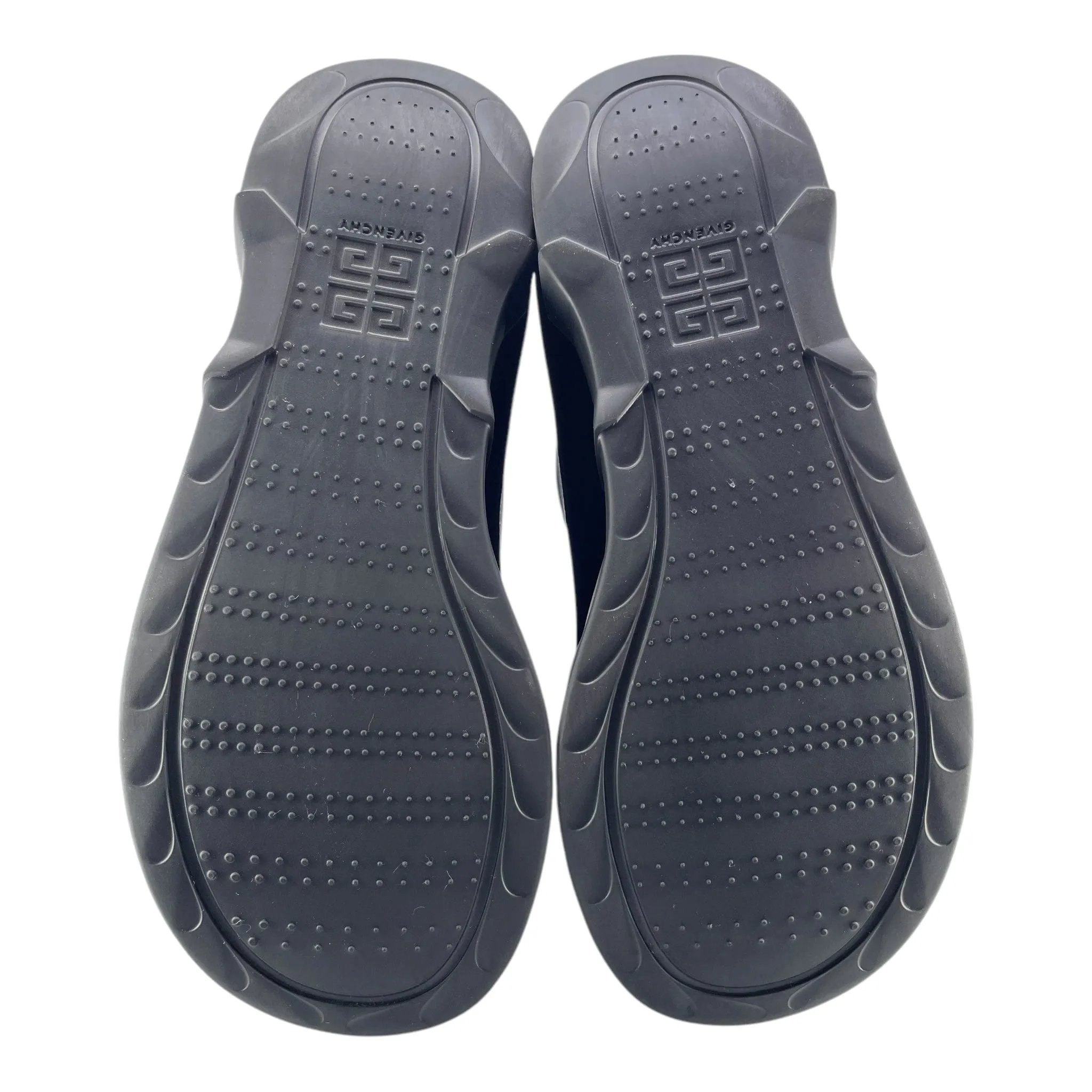 Givenchy Shark Lock Boots Leather Black Pre-Owned
