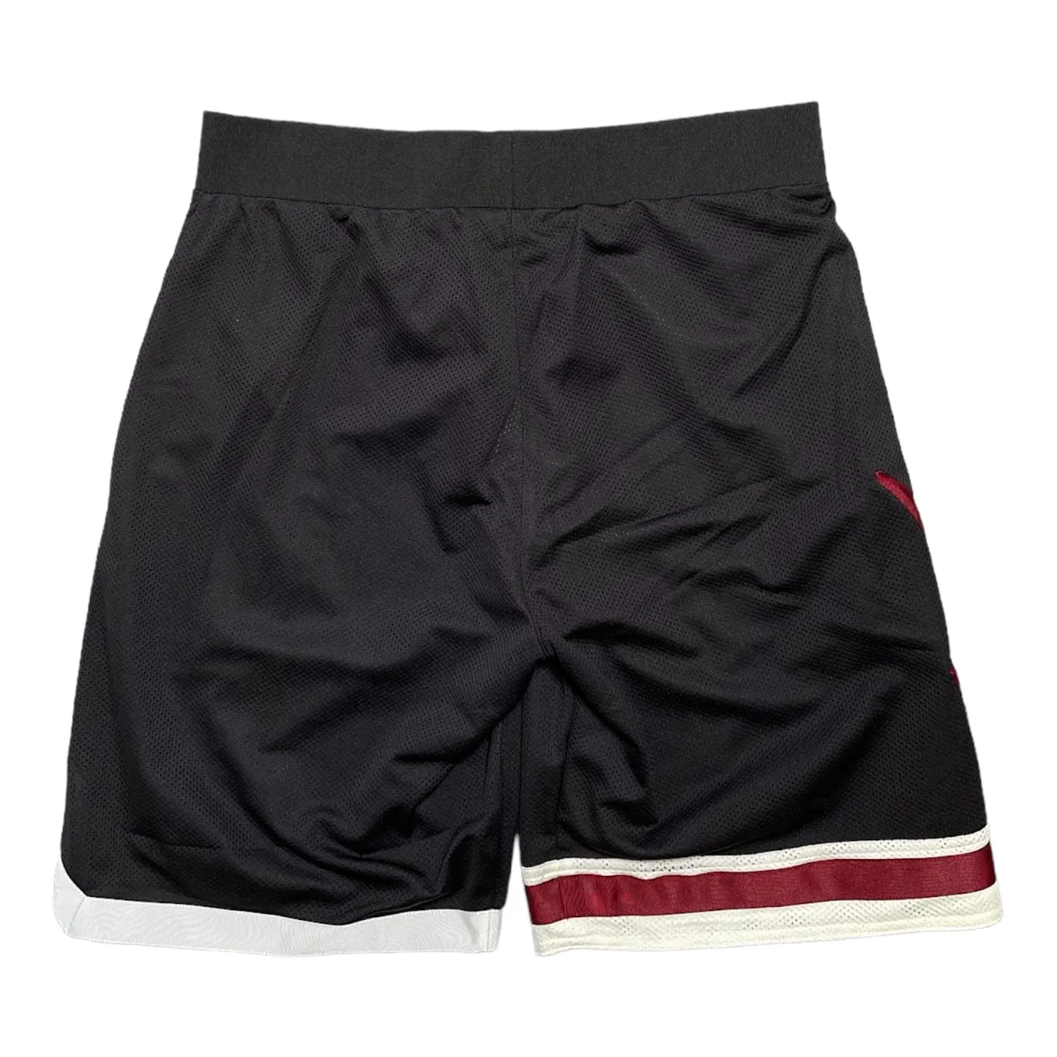 Givenchy Wide Leg Grosgrain Trimmed Mesh Shorts Black
