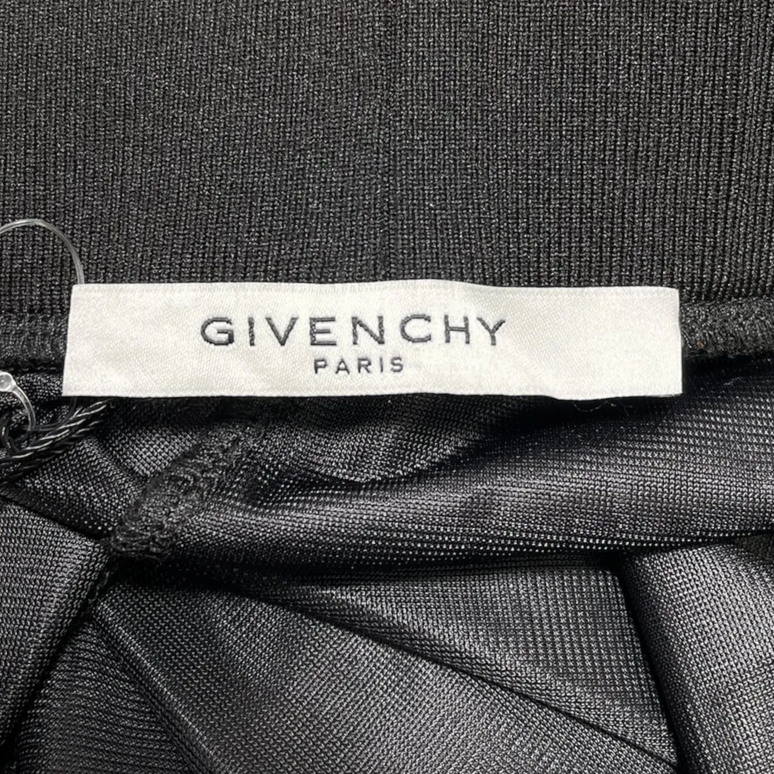 Givenchy Wide Leg Grosgrain Trimmed Mesh Shorts Black