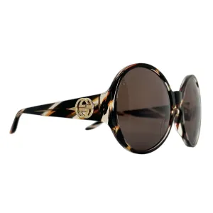 Gucci Circle Havana Sunglasses Brown
