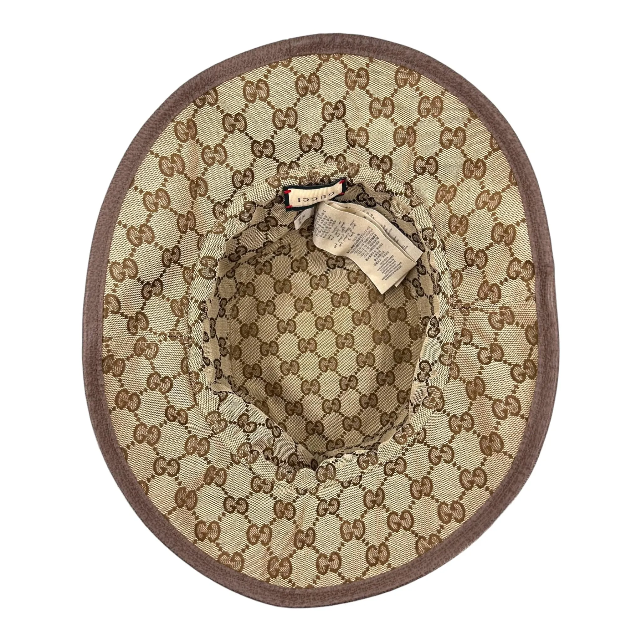 Gucci GG Supreme Reversible Bucket Hat Bucket Hat Beige Brown