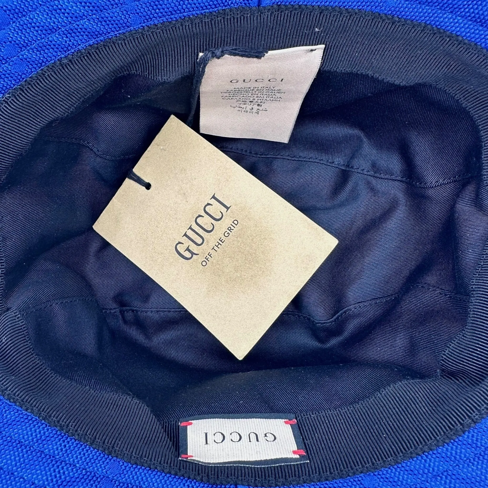 Gucci Off The Grid Bucket Hat Blue
