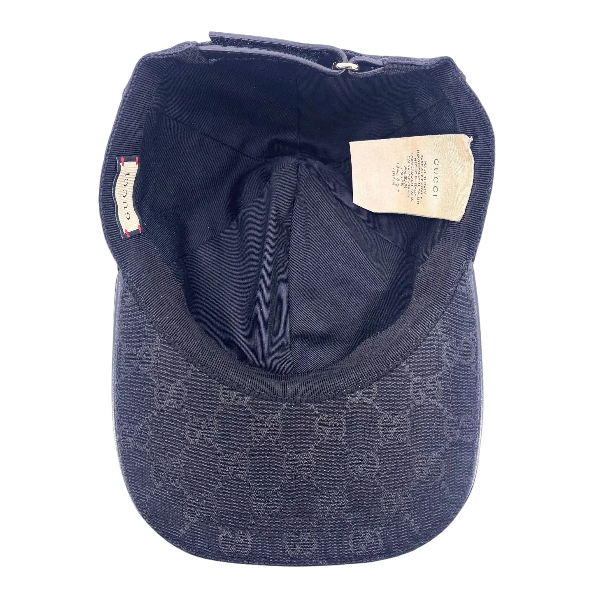 Gucci Original GG Canvas Web Baseball Hat Black