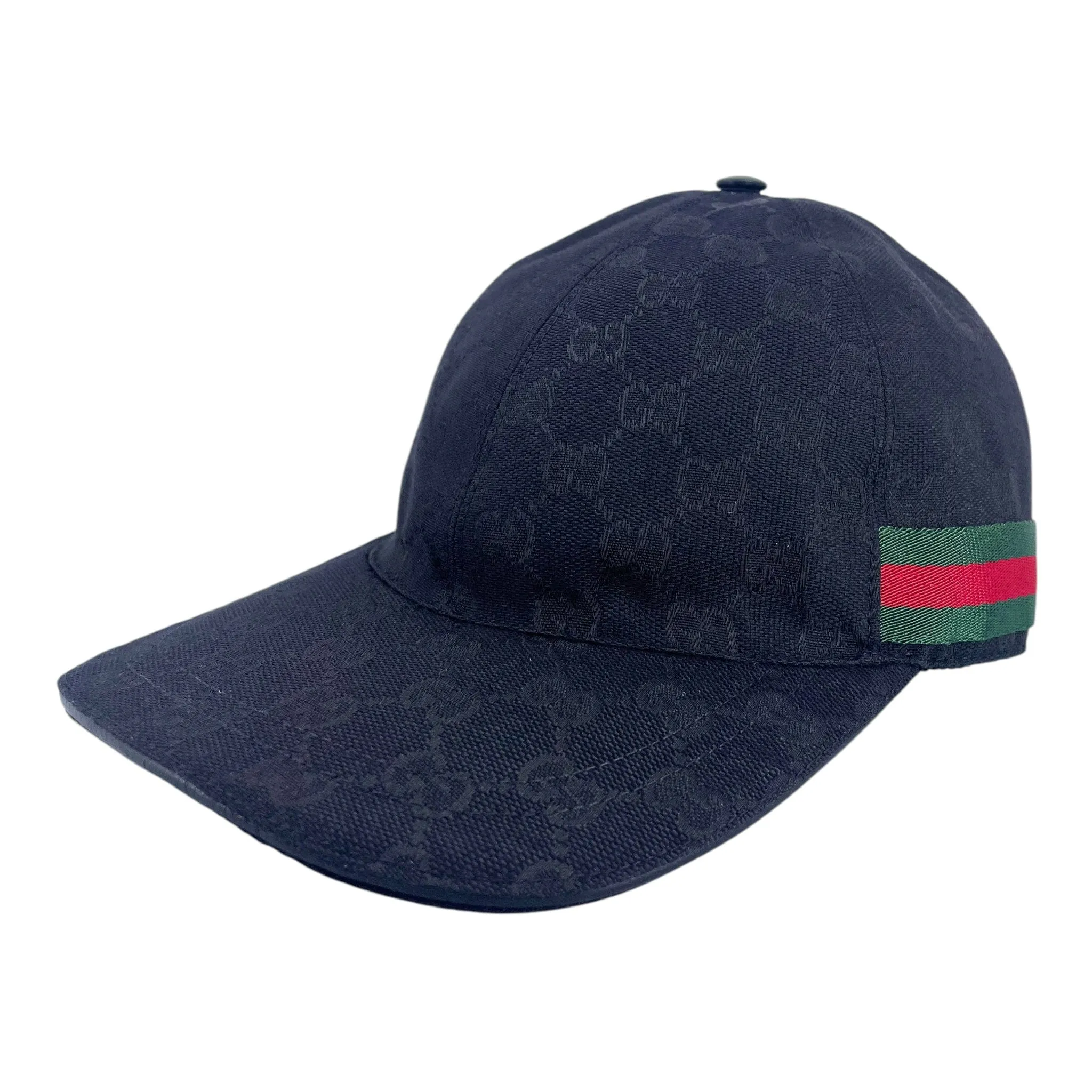 Gucci Original GG Canvas Web Baseball Hat Black