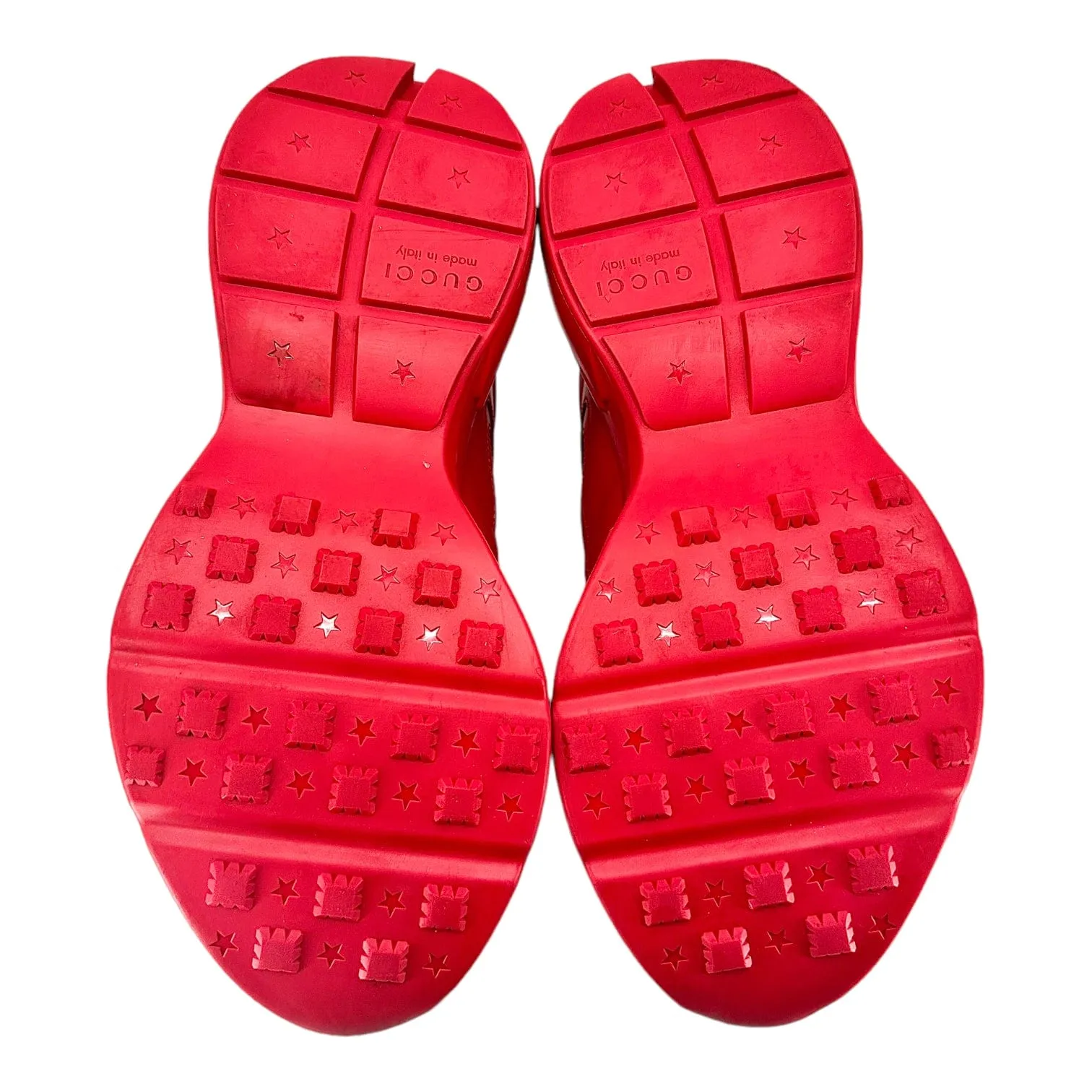 Gucci Rhyton Gucci 100 Sneaker Red Pre-Owned