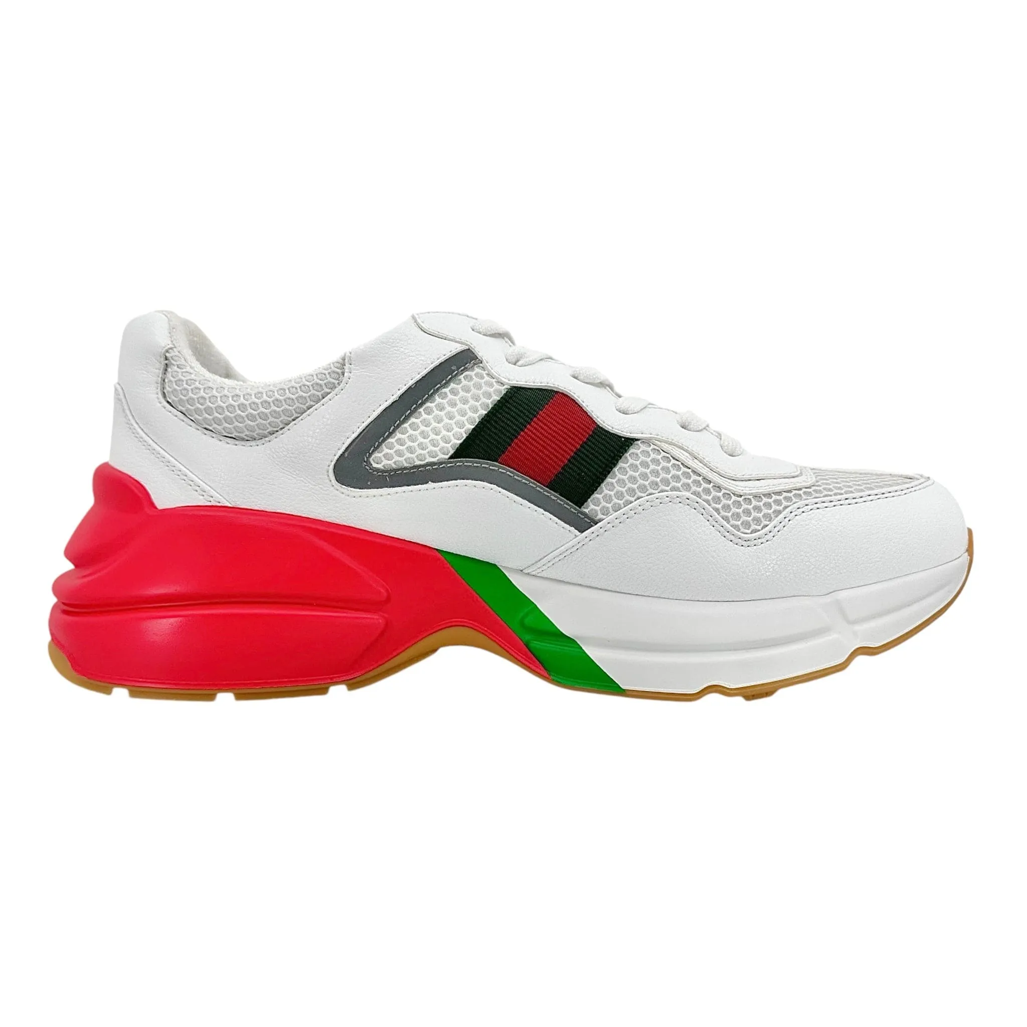 Gucci Rhyton White Leather Effect Sneaker White