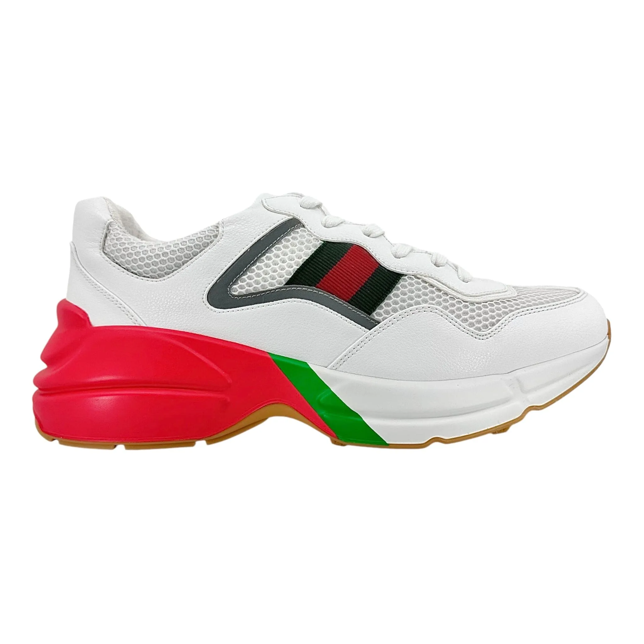 Gucci Rhyton White Leather Effect Sneaker White