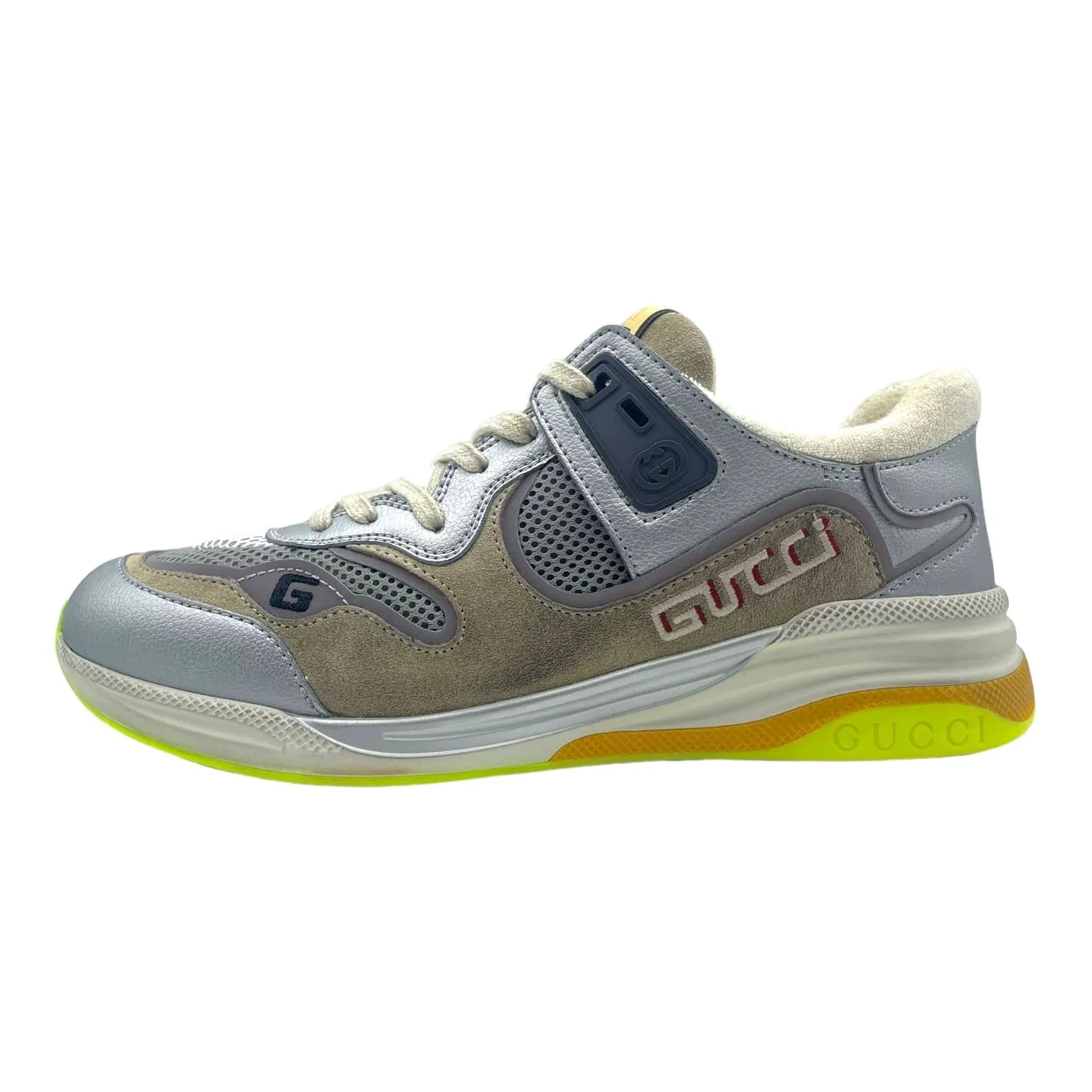 Gucci Ultrapace Sneaker Silver Metallic Pre-Owned
