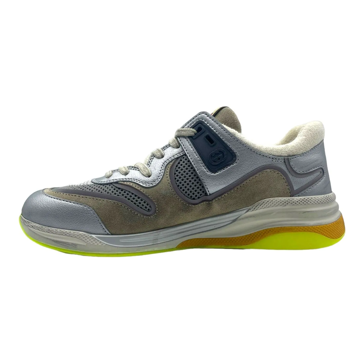 Gucci Ultrapace Sneaker Silver Metallic Pre-Owned