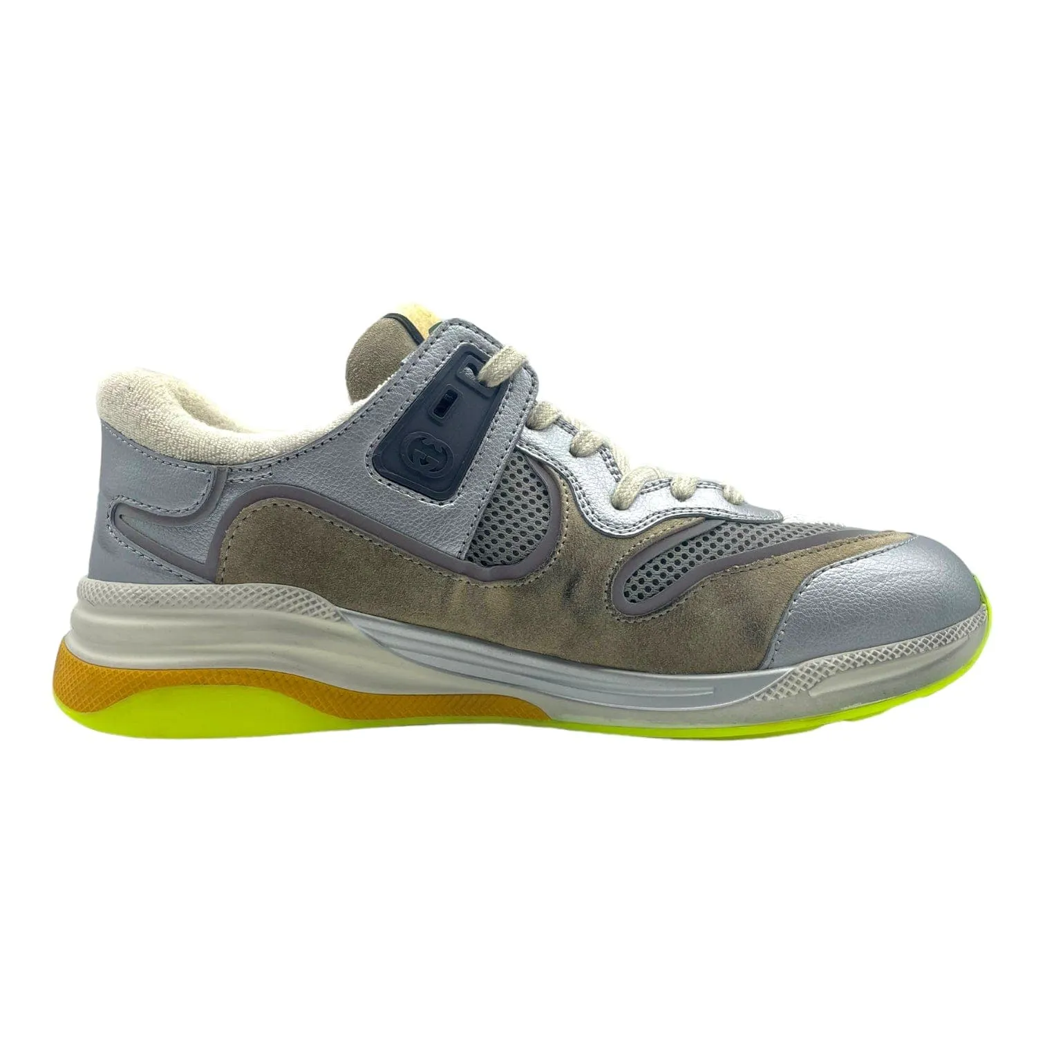 Gucci Ultrapace Sneaker Silver Metallic Pre-Owned