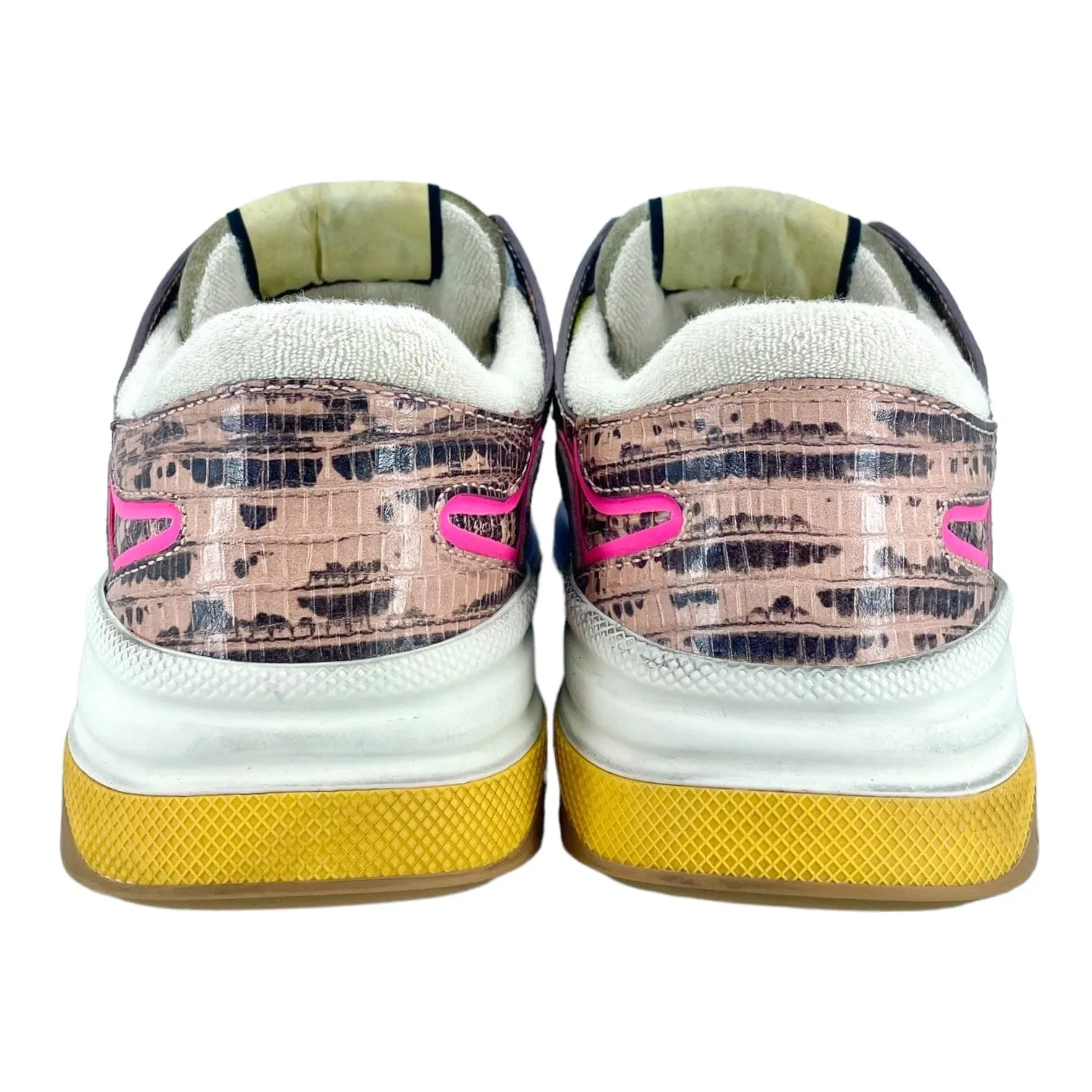 Gucci Ultrapace Sneaker  Snakeskin Pink Yellow (W) Pre-Owned