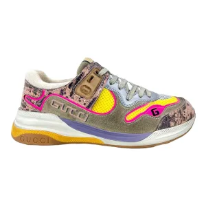 Gucci Ultrapace Sneaker  Snakeskin Pink Yellow (W) Pre-Owned