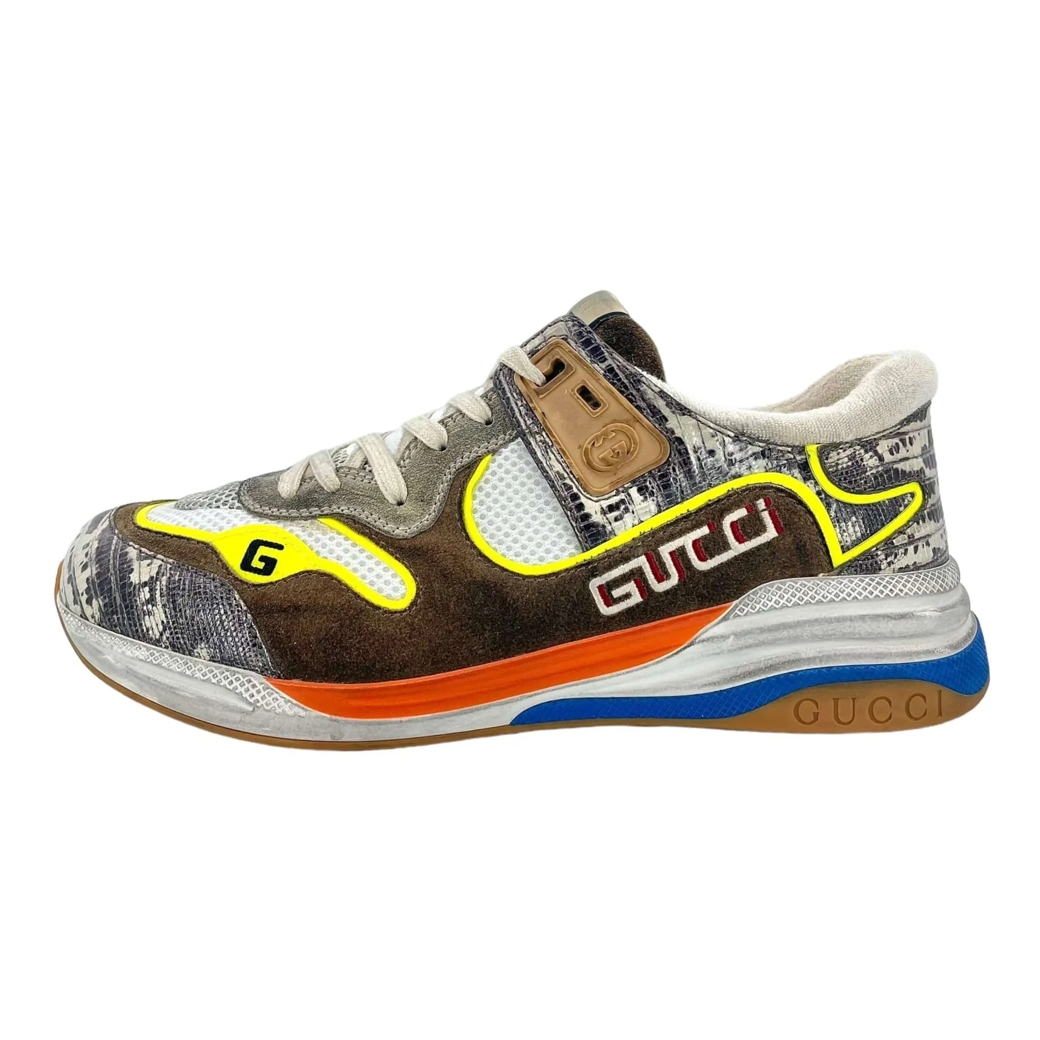 Gucci Ultrapace Sneaker Snakeskin Pre-Owned