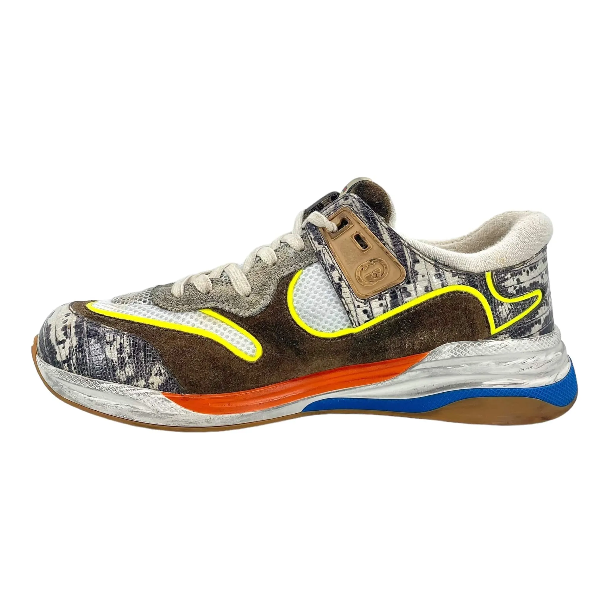 Gucci Ultrapace Sneaker Snakeskin Pre-Owned