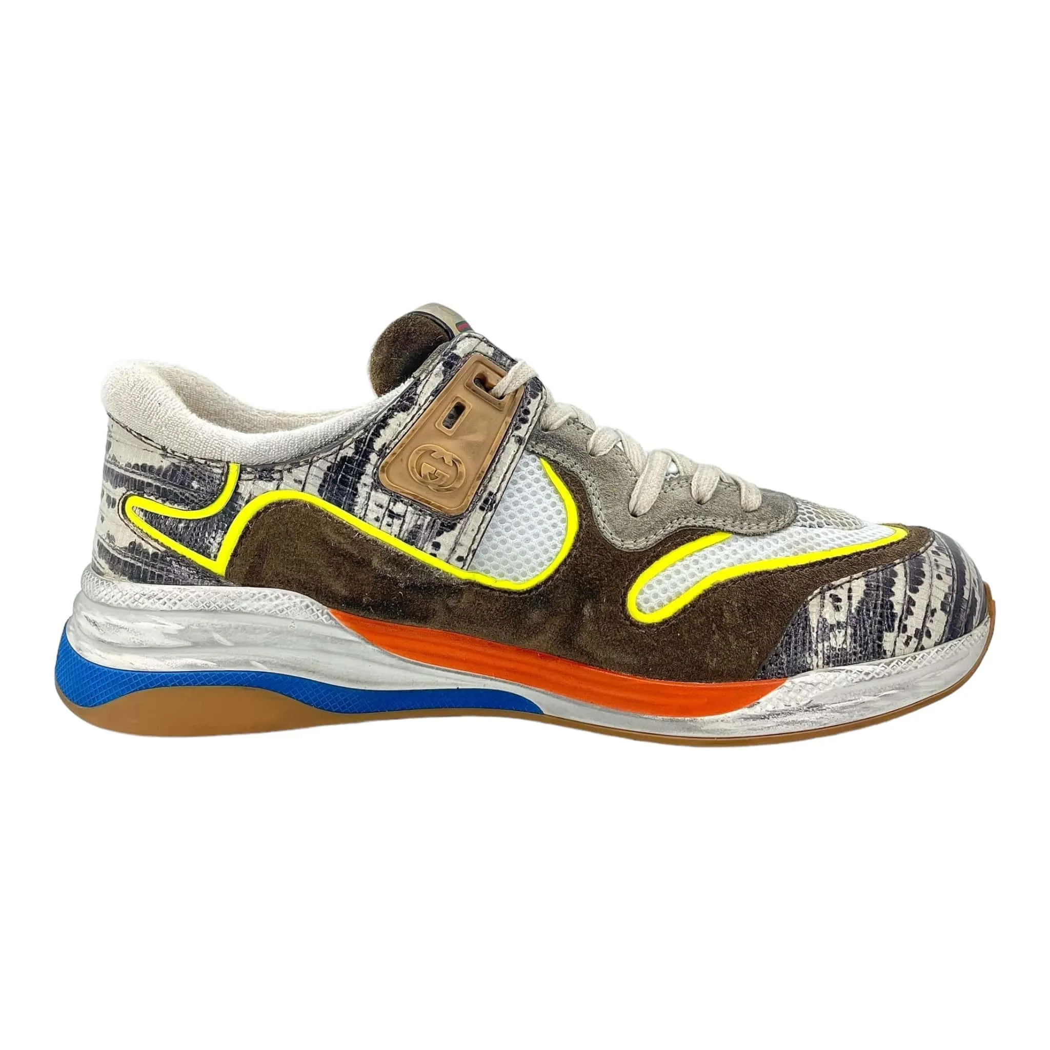 Gucci Ultrapace Sneaker Snakeskin Pre-Owned