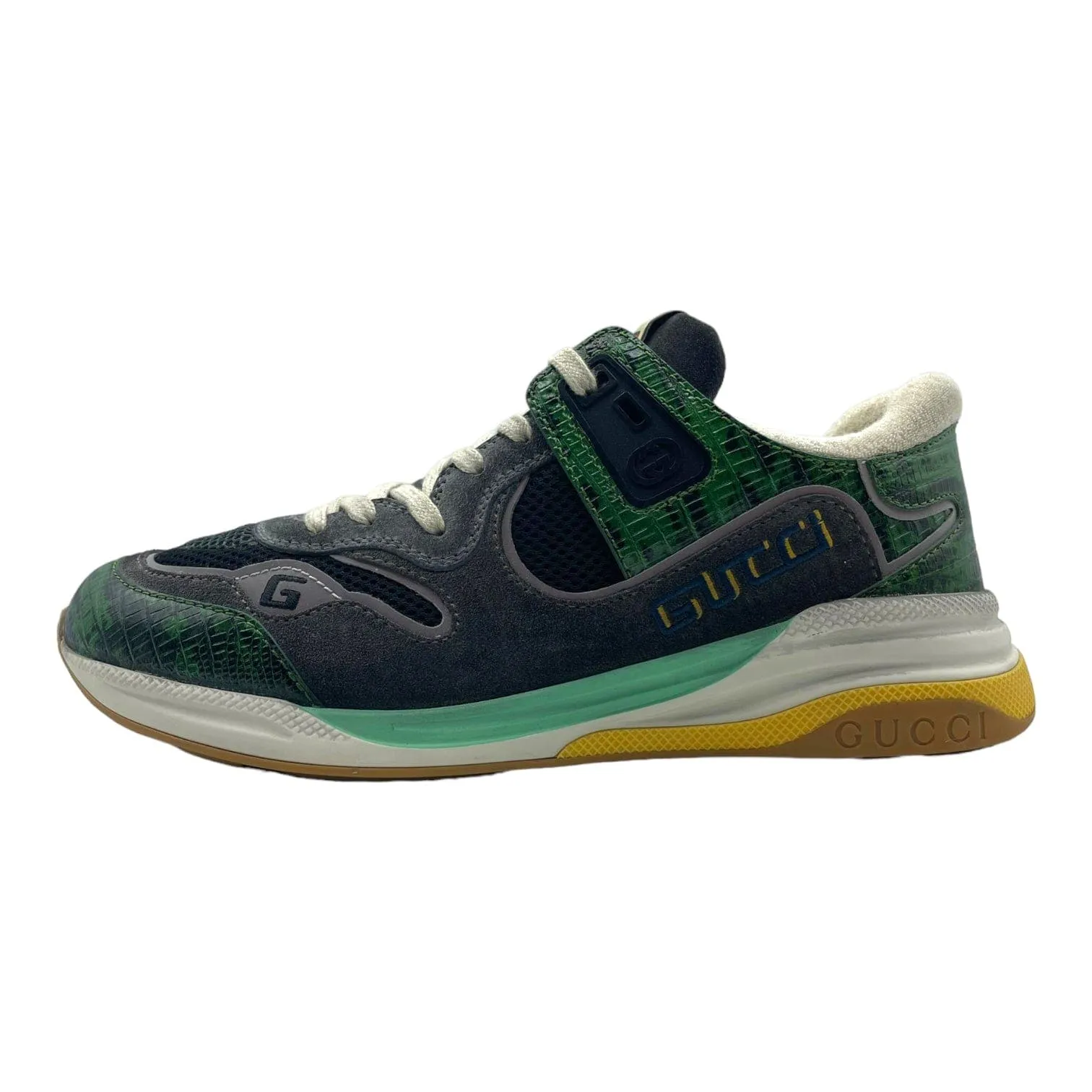 Gucci Ultrapace Sneaker Tejus Printed Green Pre-Owned
