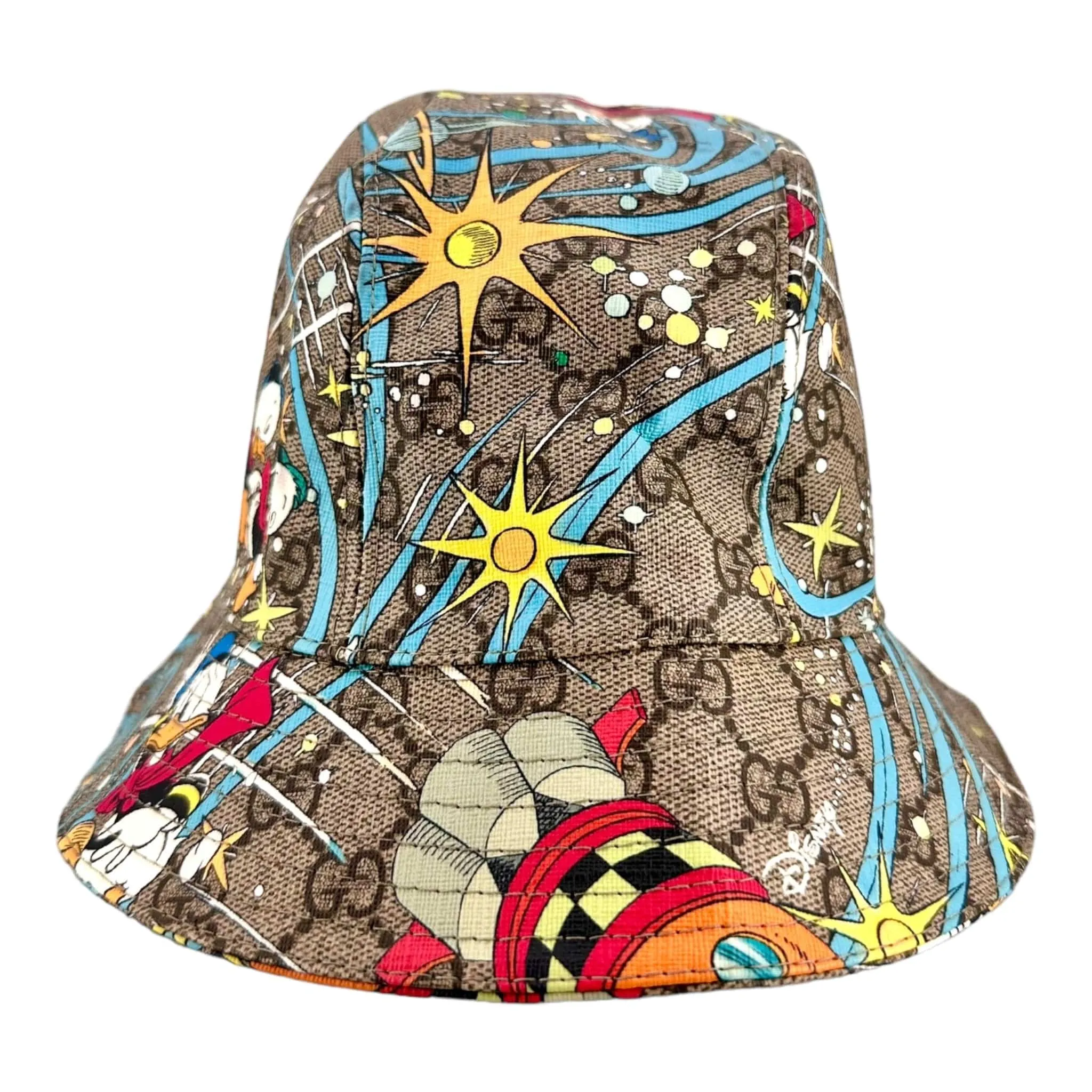 Gucci x Disney Donald Duck Supreme Canvas Hat Beige Pre-Owned