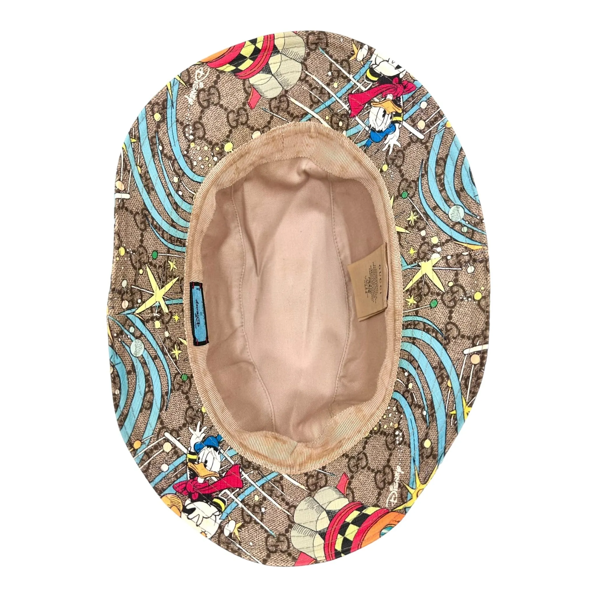 Gucci x Disney Donald Duck Supreme Canvas Hat Beige Pre-Owned