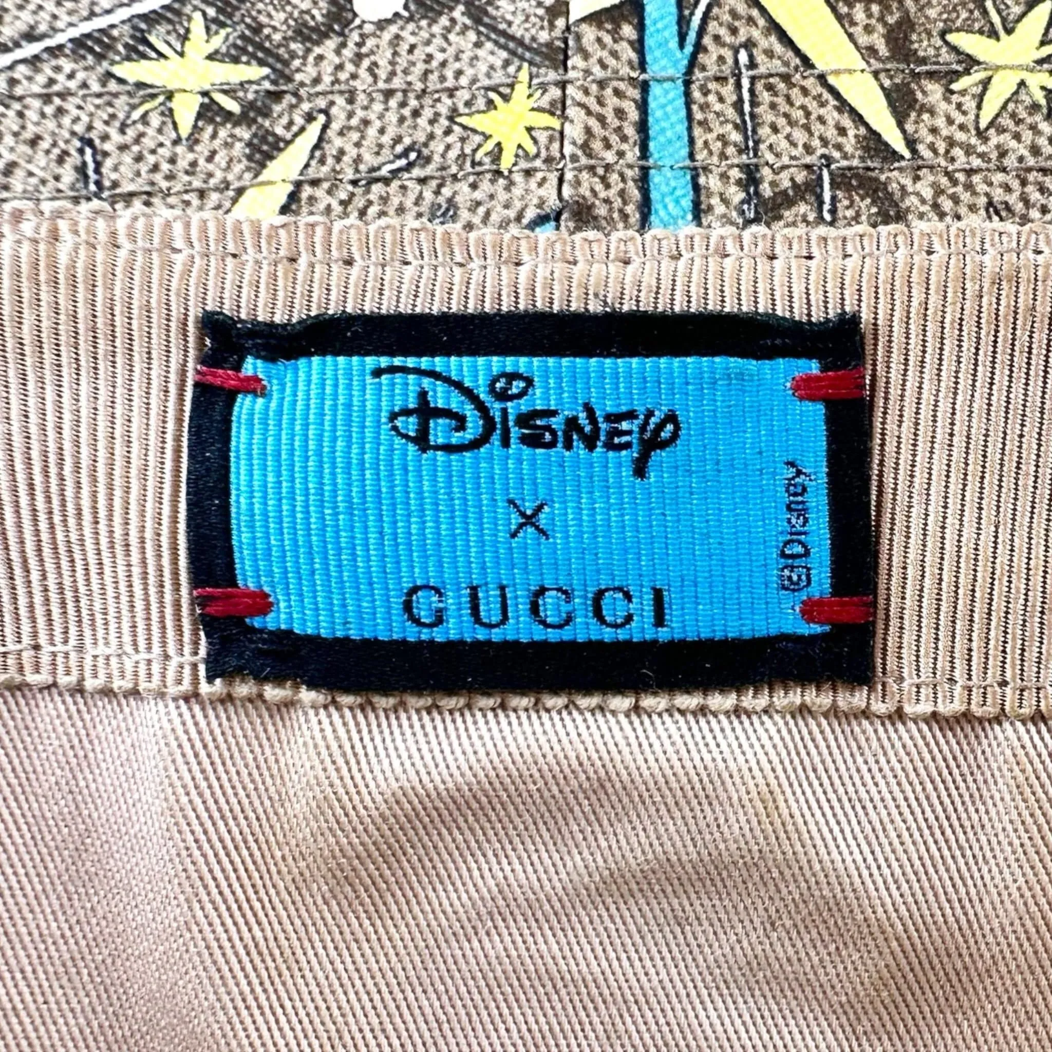 Gucci x Disney Donald Duck Supreme Canvas Hat Beige Pre-Owned