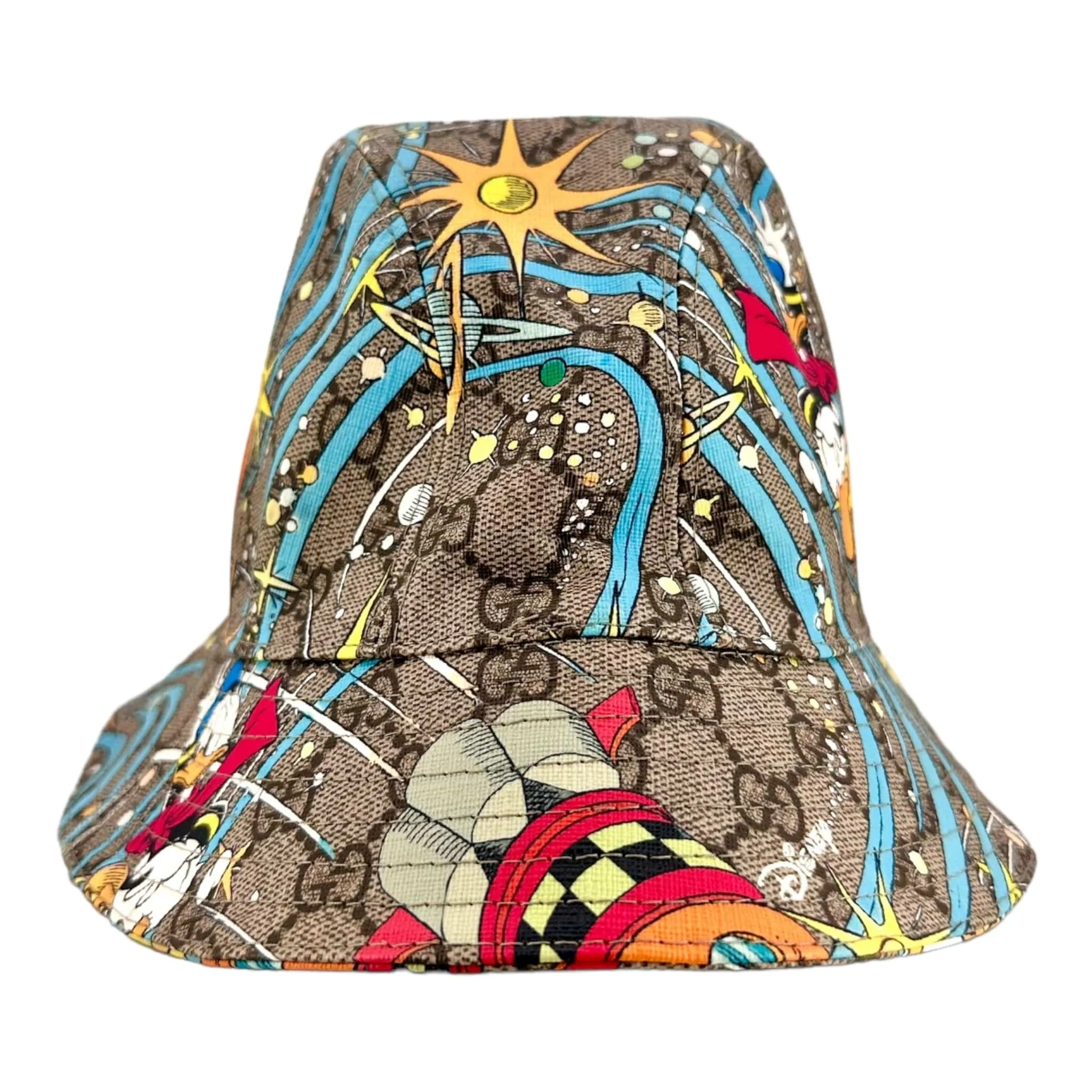 Gucci x Disney Donald Duck Supreme Canvas Hat Beige Pre-Owned