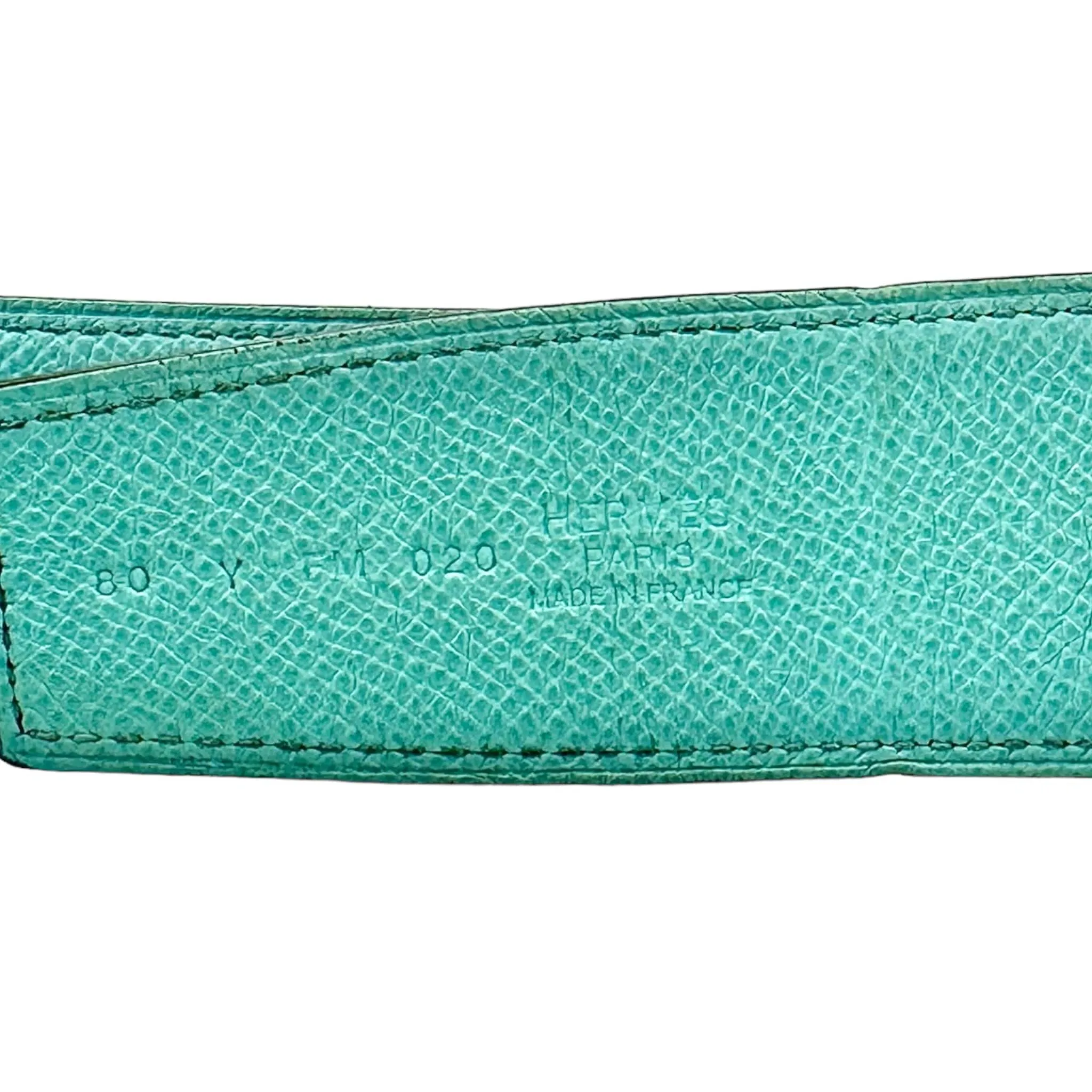 Hermes Belt Reversible Navy Teal Pre-Owned