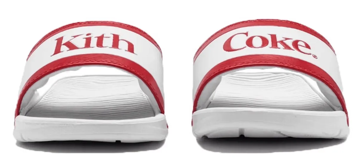 Kith x Coca-Cola Slide Sandal White Red