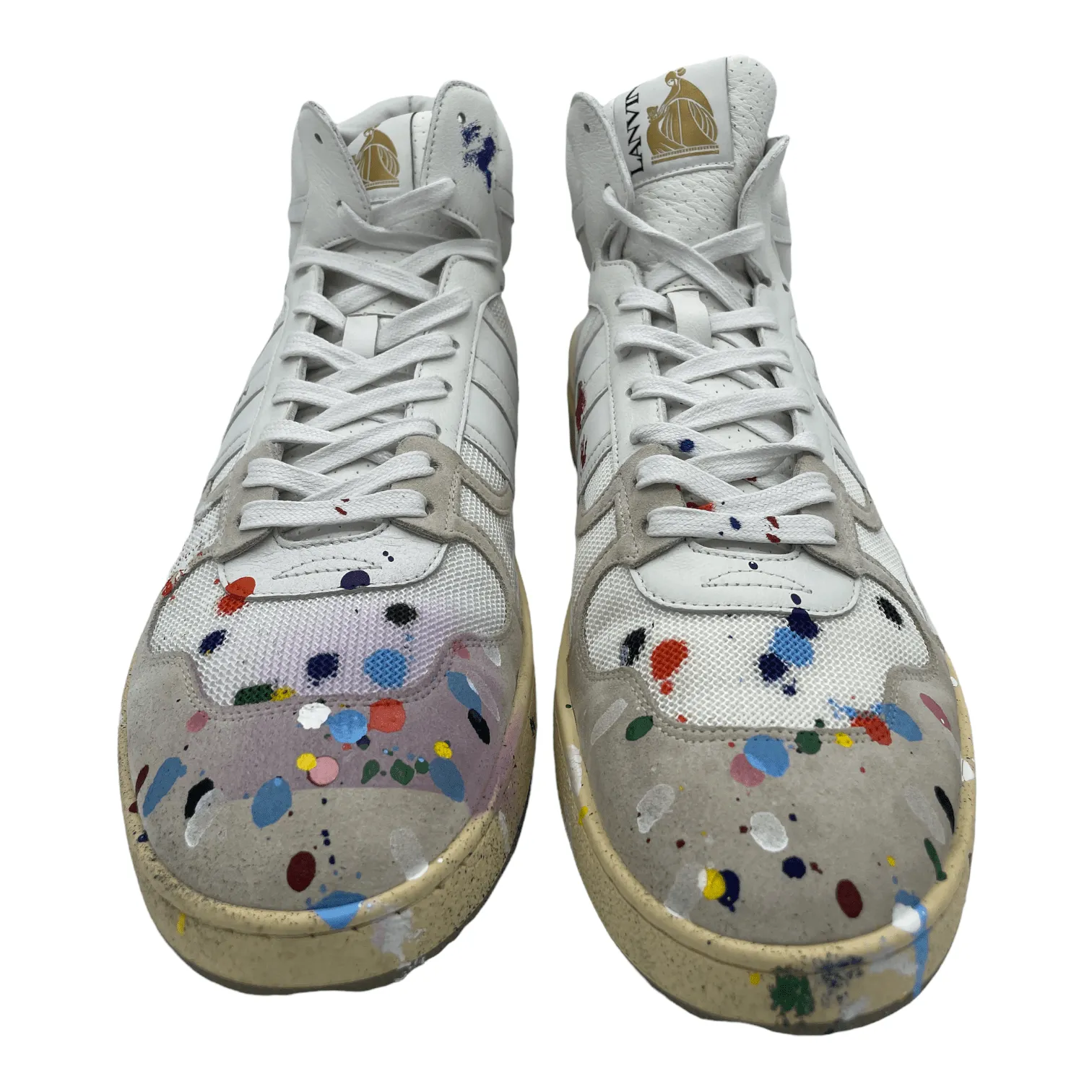 Lanvin x Gallery Department High-Top Sneaker Painted Clay Pre-Owned