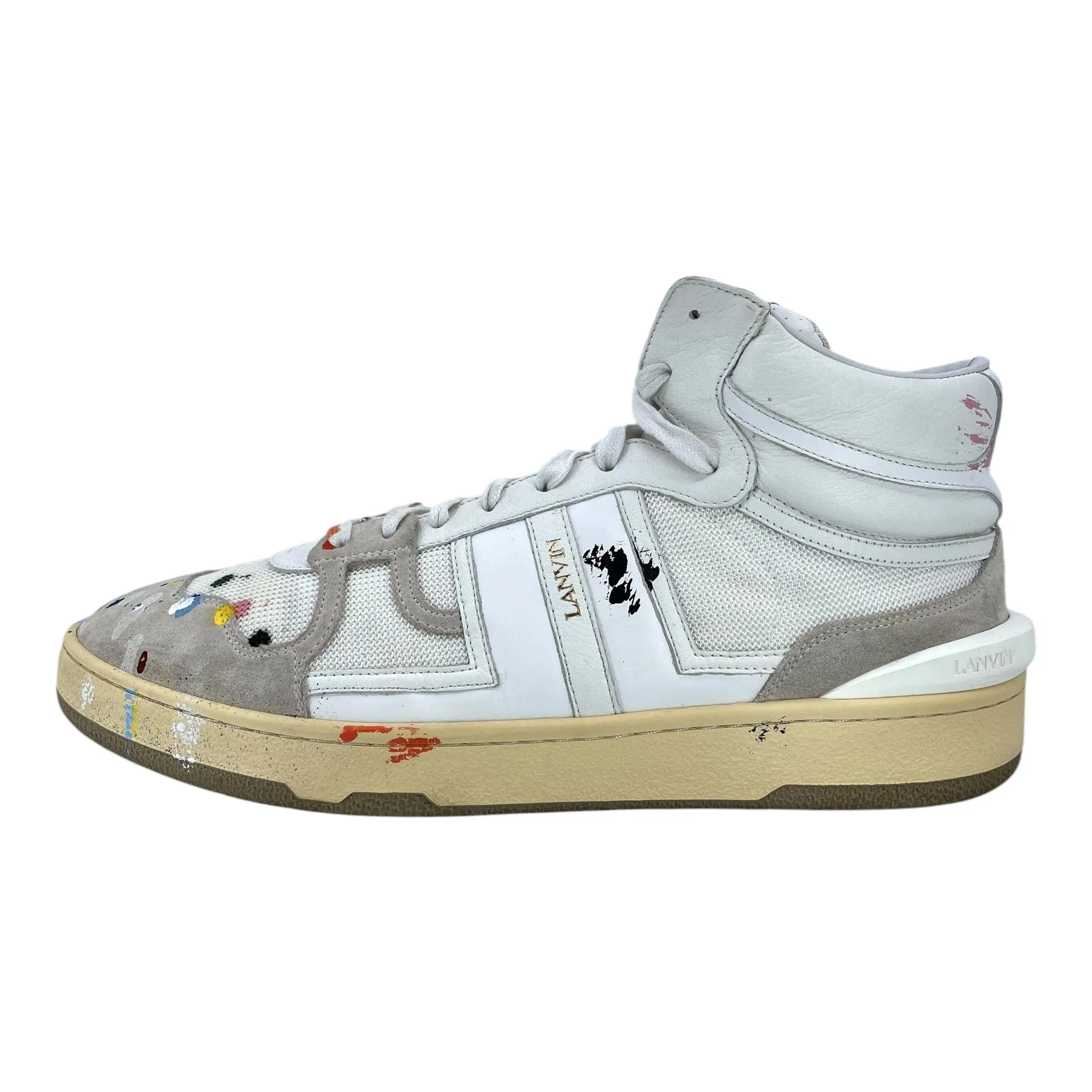 Lanvin x Gallery Department High-Top Sneaker Painted Clay Pre-Owned