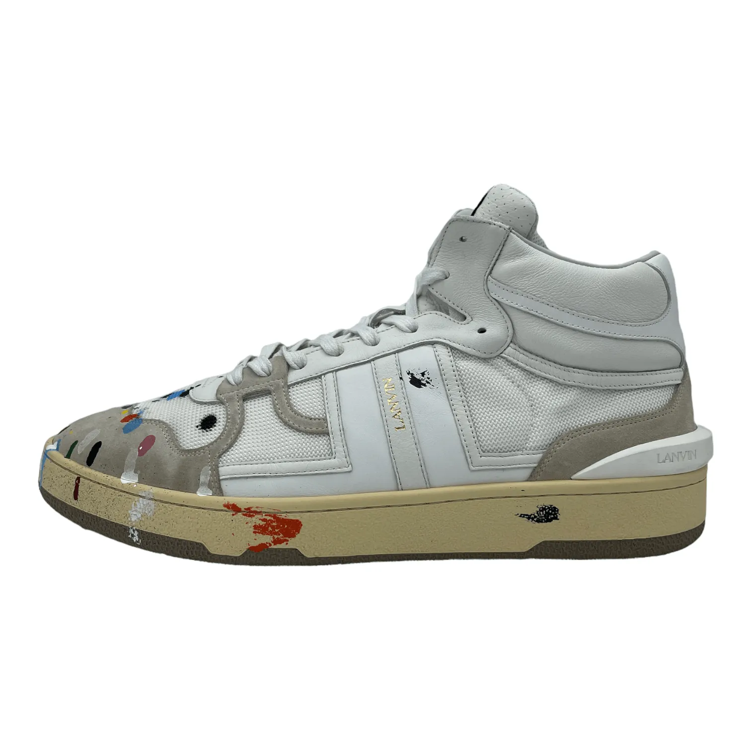 Lanvin x Gallery Department High-Top Sneaker Painted Clay Pre-Owned