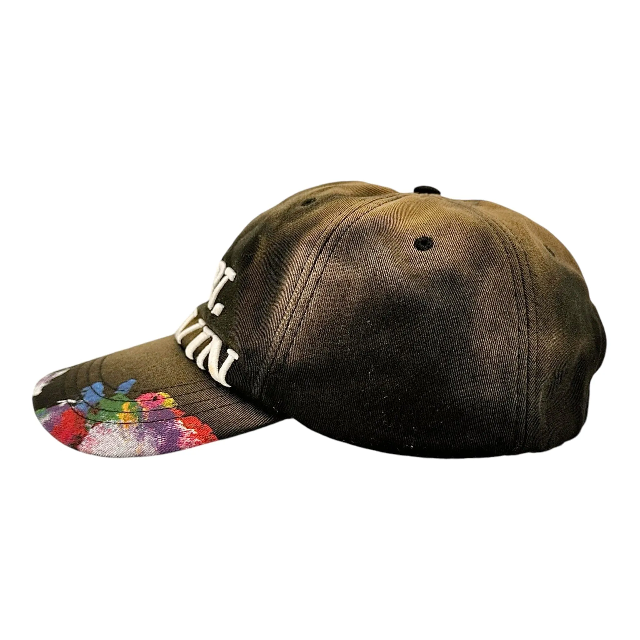 Lanvin x Gallery Deptartment Paint Splatter Strapback Hat Black
