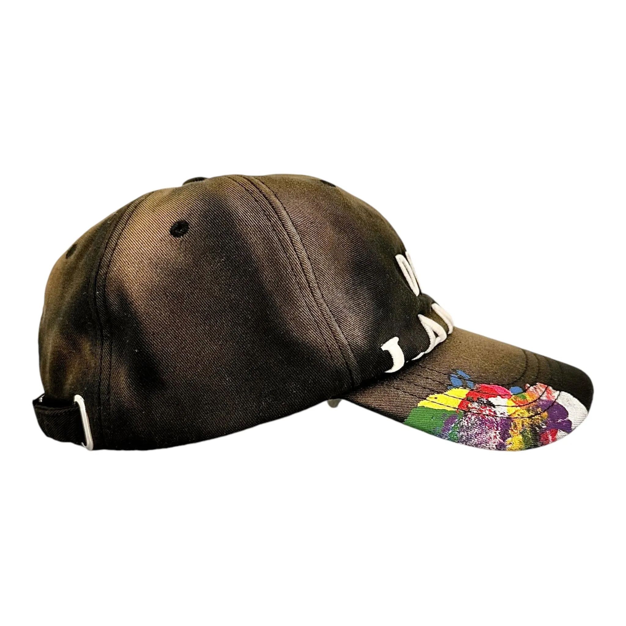 Lanvin x Gallery Deptartment Paint Splatter Strapback Hat Black