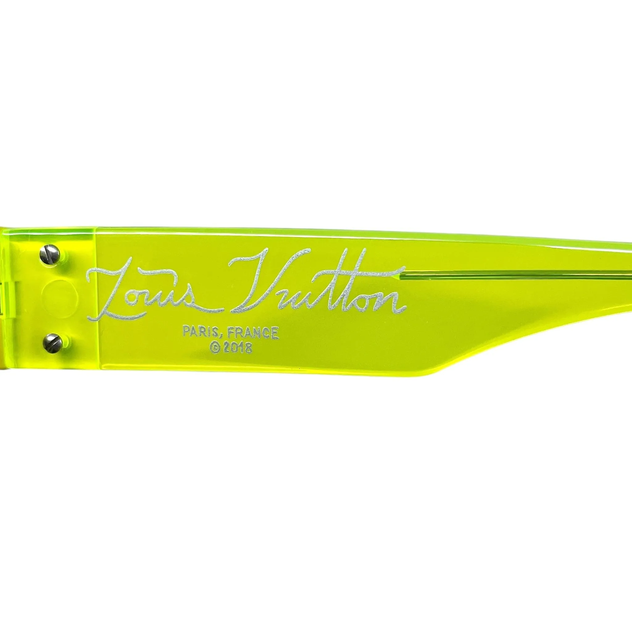 Louis Vuitton 1.1 Millionaire Sunglasses Neon Yellow Pre-Owned
