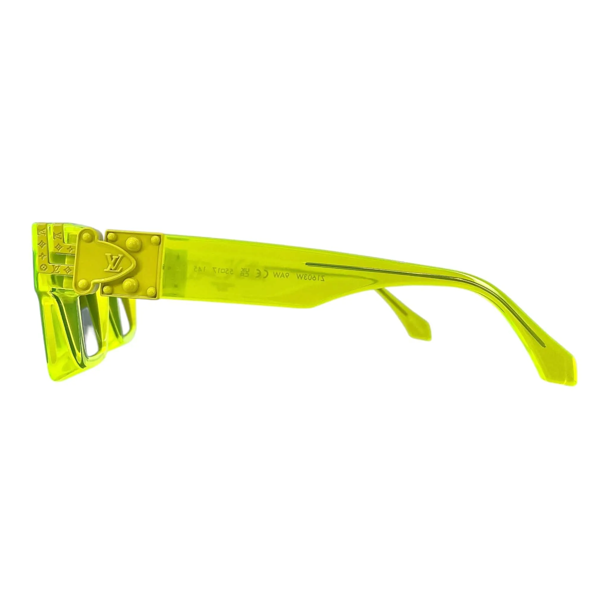 Louis Vuitton 1.1 Millionaire Sunglasses Neon Yellow Pre-Owned
