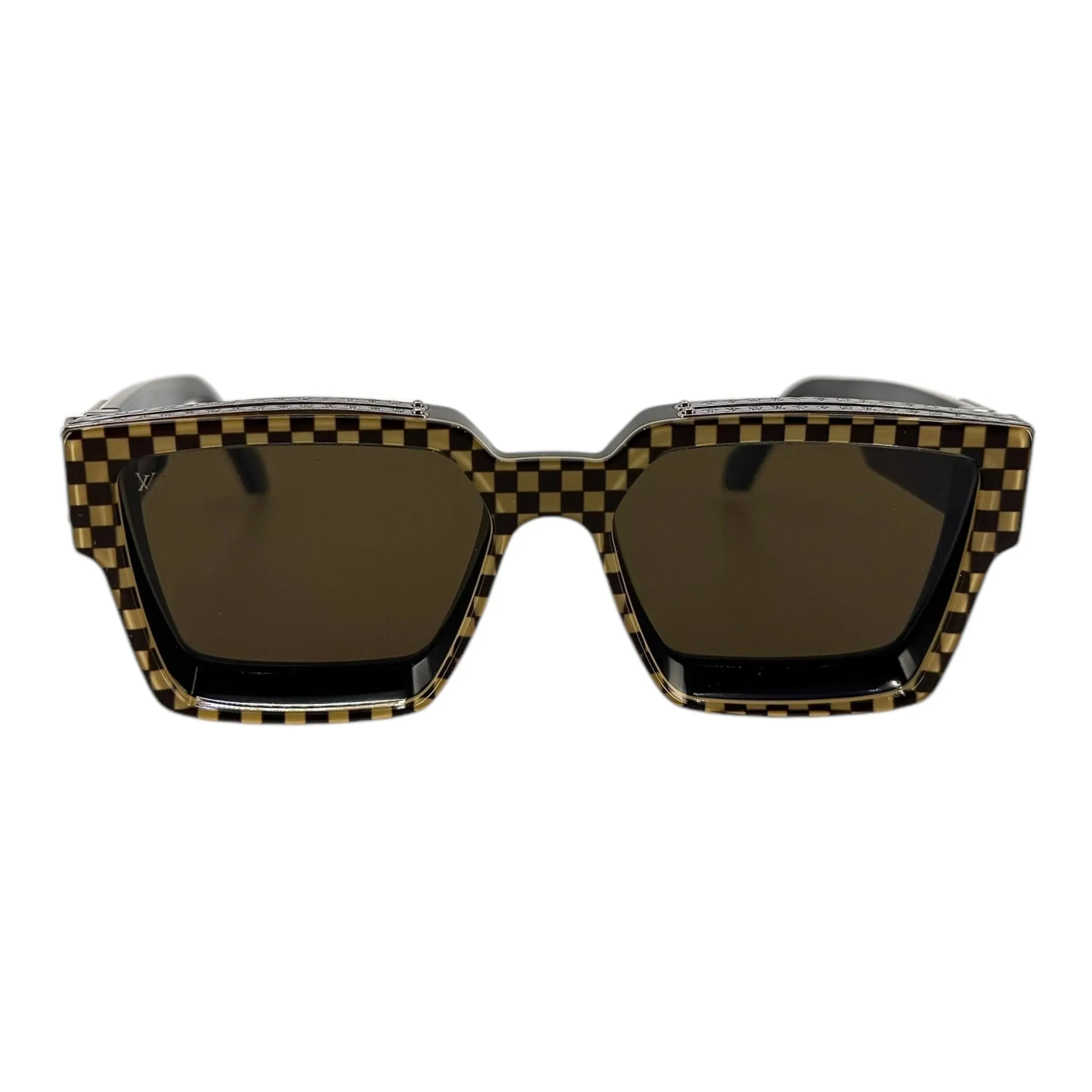 Louis Vuitton 1.1 Millionaires Damier Pop Sunglasses Brown Pre-Owned