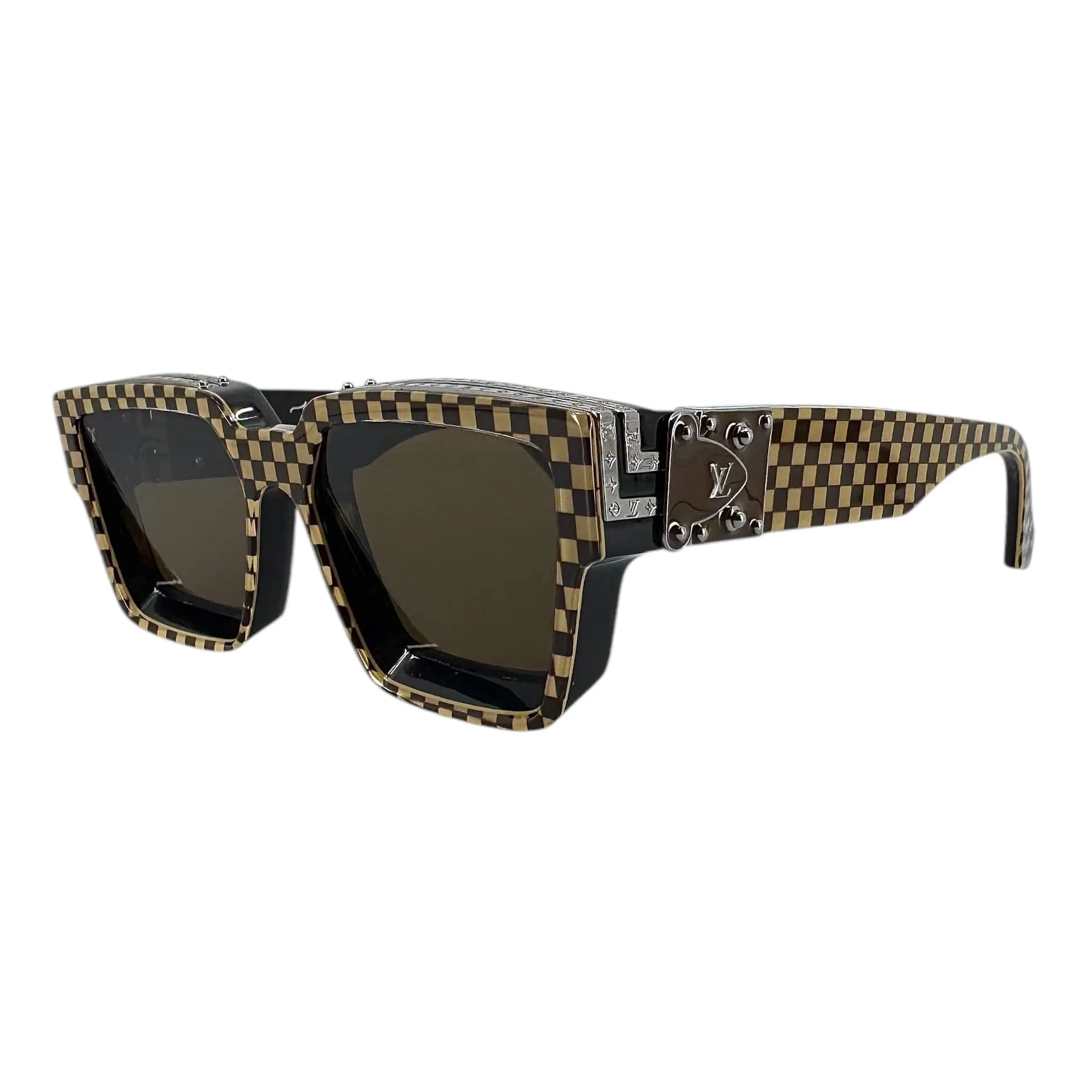 Louis Vuitton 1.1 Millionaires Damier Pop Sunglasses Brown Pre-Owned