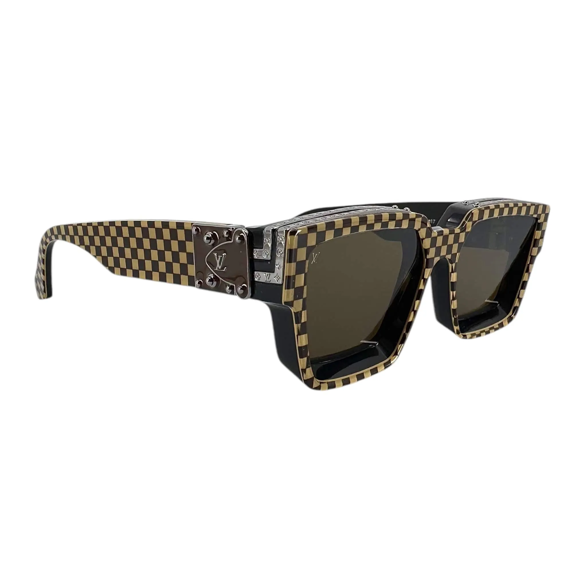 Louis Vuitton 1.1 Millionaires Damier Pop Sunglasses Brown Pre-Owned