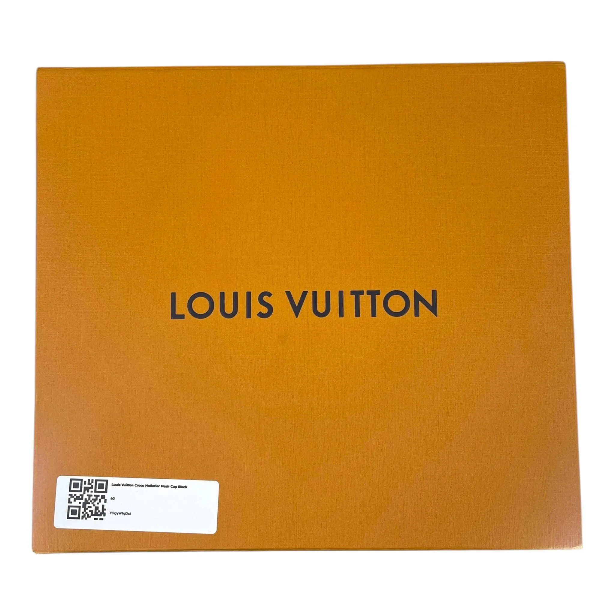 Louis Vuitton Croco Malletier Mesh Cap Black Pre-Owned