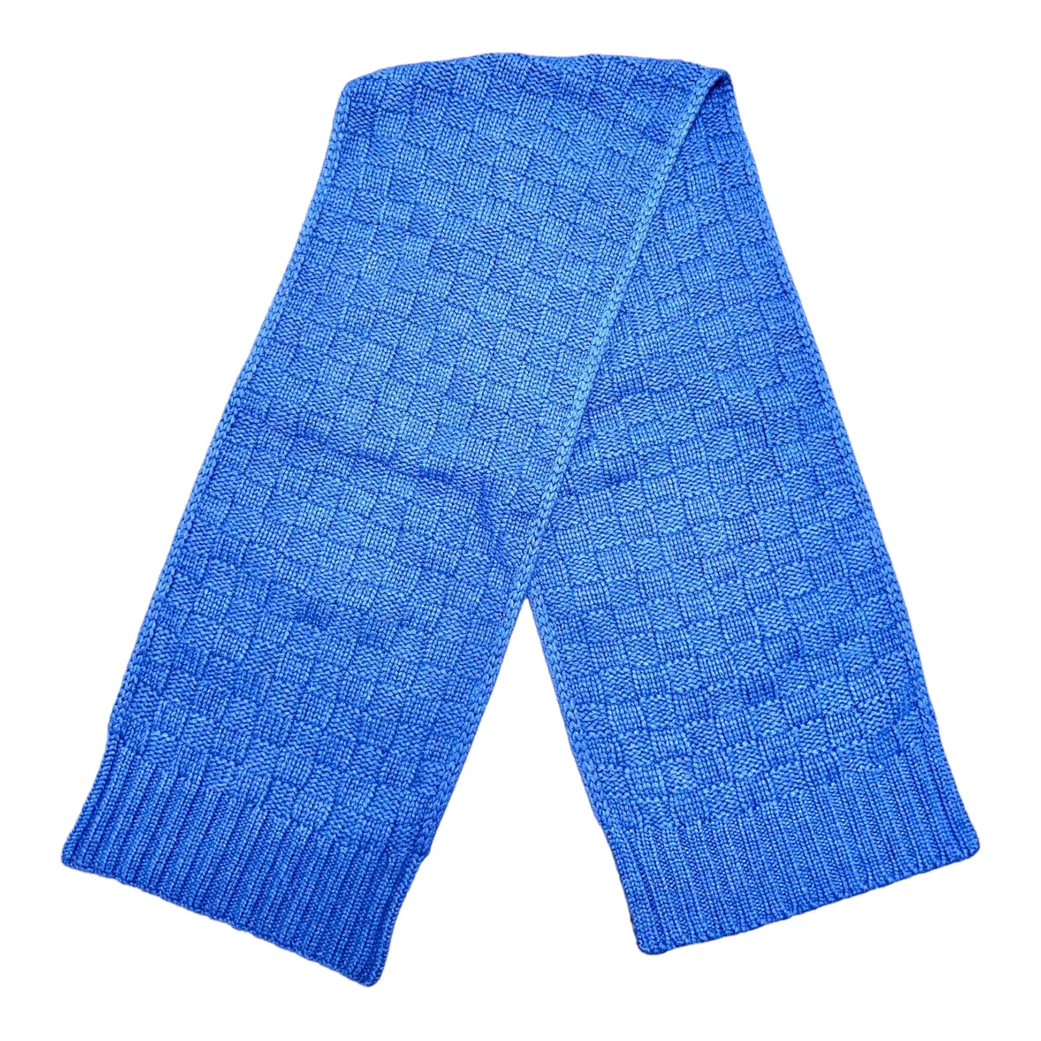 Louis Vuitton Damier Knit Helsinki Scarf Blue Pre-Owned