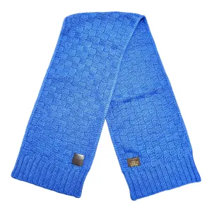 Louis Vuitton Damier Knit Helsinki Scarf Blue Pre-Owned