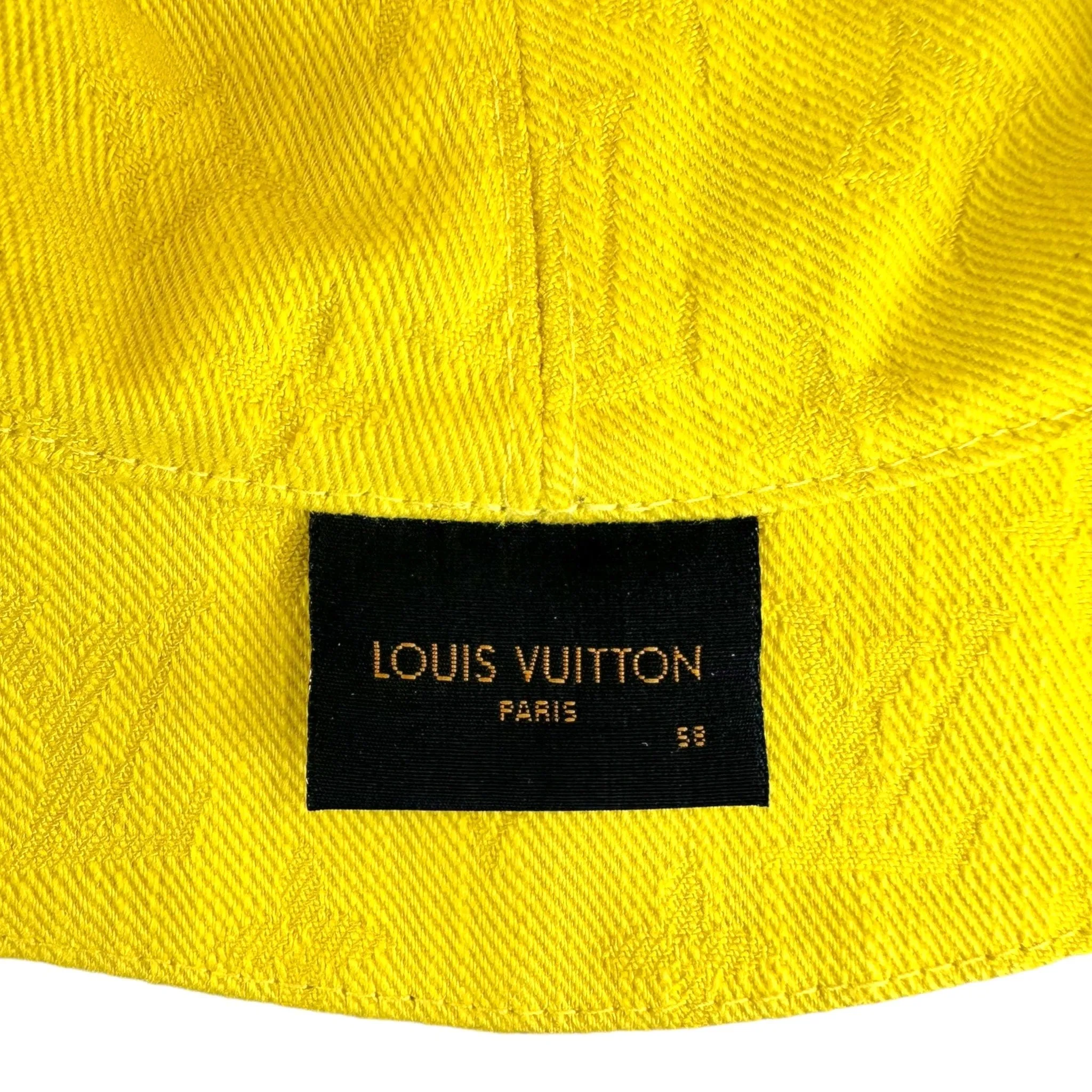Louis Vuitton Everyday LV Bucket Hat Blue Yellow Pre-Owned