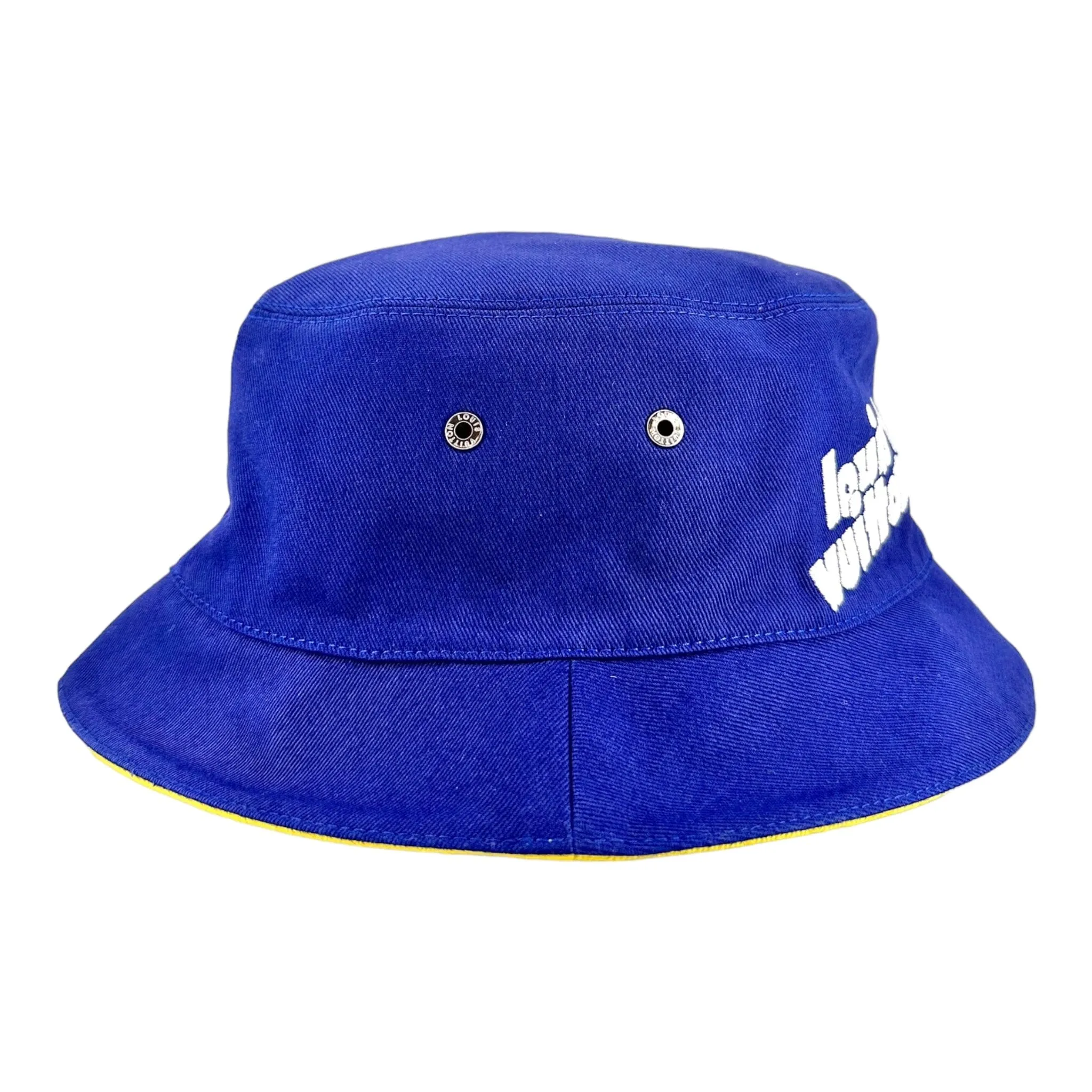 Louis Vuitton Everyday LV Bucket Hat Blue Yellow Pre-Owned