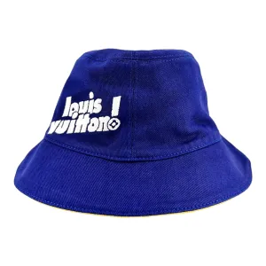 Louis Vuitton Everyday LV Bucket Hat Blue Yellow Pre-Owned
