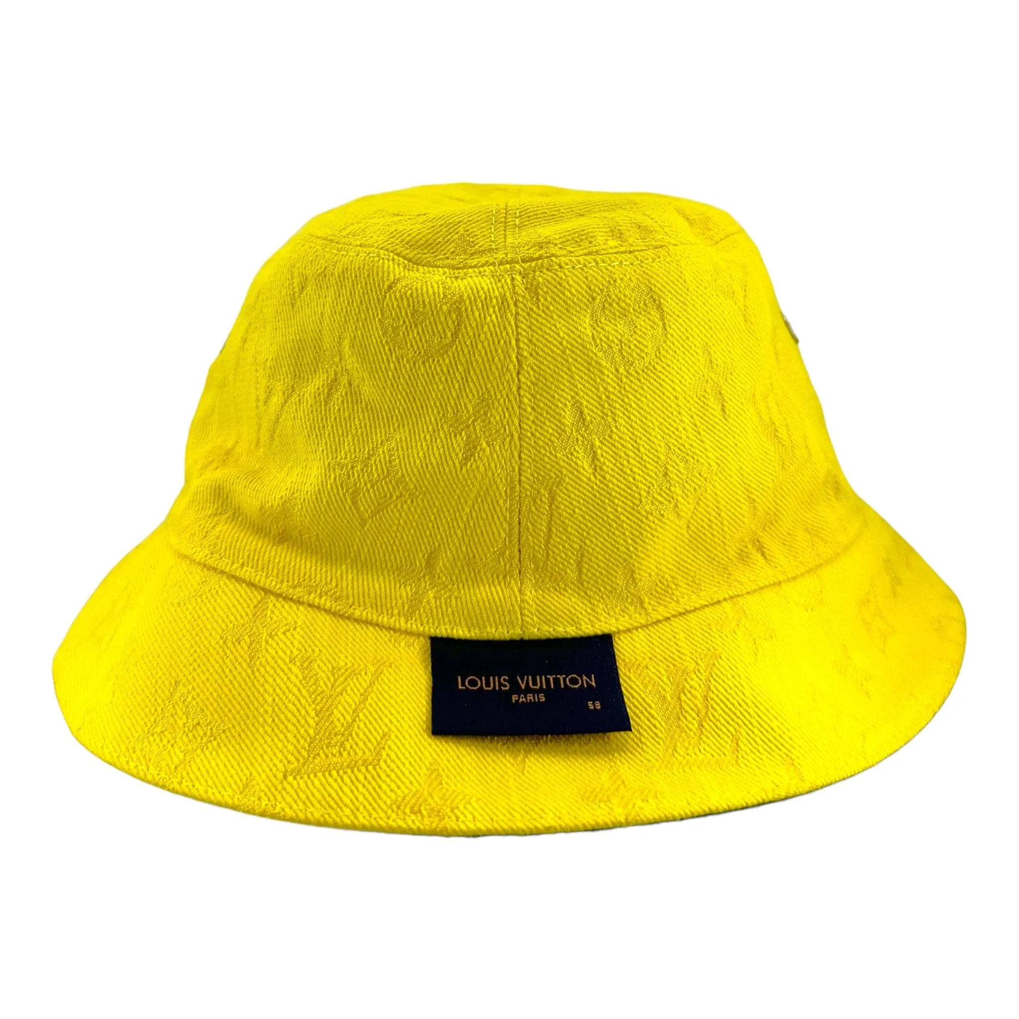 Louis Vuitton Everyday LV Bucket Hat Blue Yellow Pre-Owned