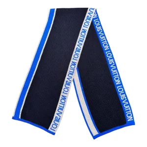 Louis Vuitton Generation Wool Scarf Grey Blue