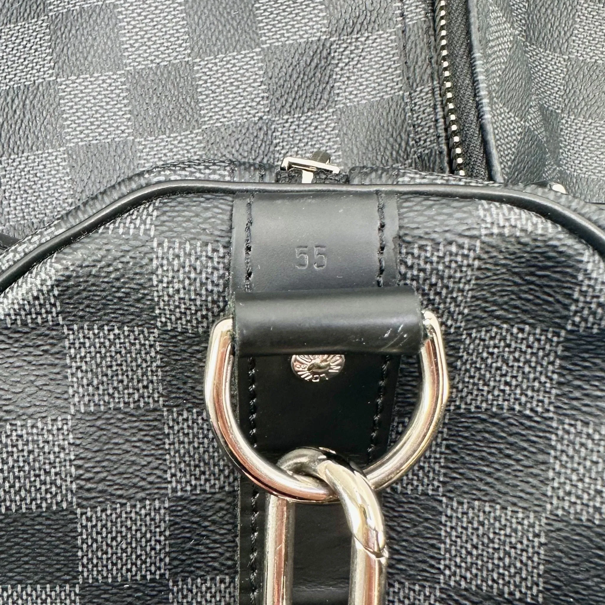Louis Vuitton Keepall Bandouliere 55 Damier Graphite Pre-Owned