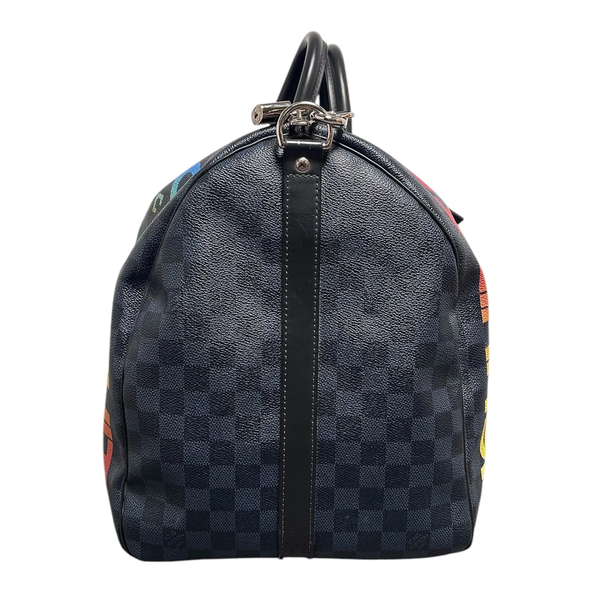 Louis Vuitton Keepall Bandouliere 55 Jungle Print Damier Cobalt Pre-Owned